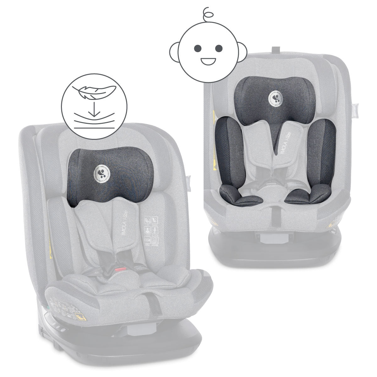 Lorelli Imola - fotelik i-Size 40-150 cm ISOFIX 360 | Grey.