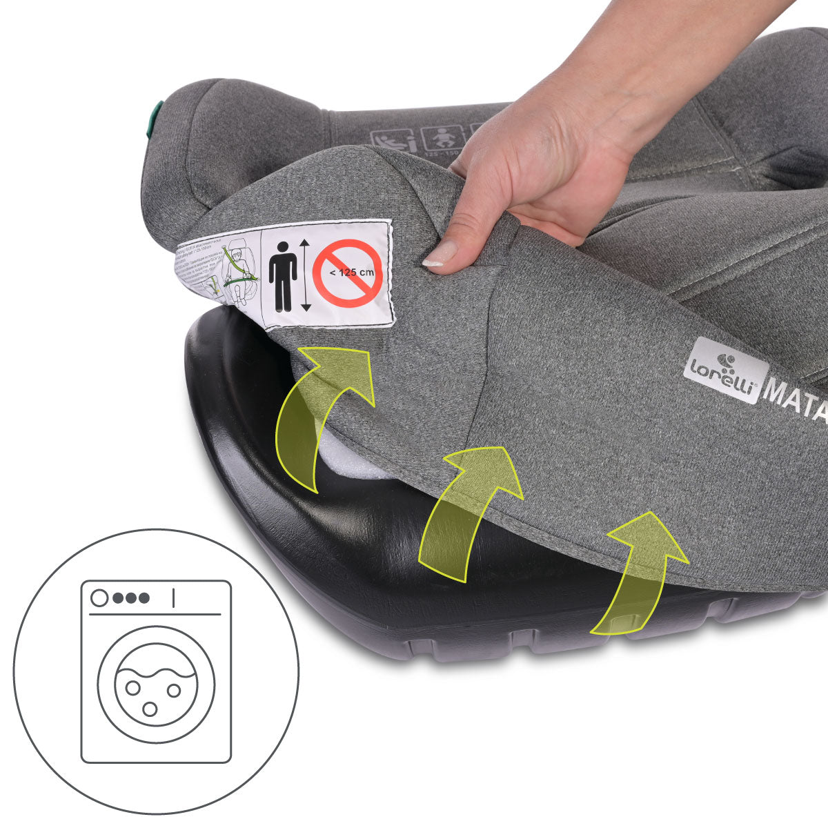Lorelli Matador - podstawka samochodowa ISOFIX 125-150cm | Grey.