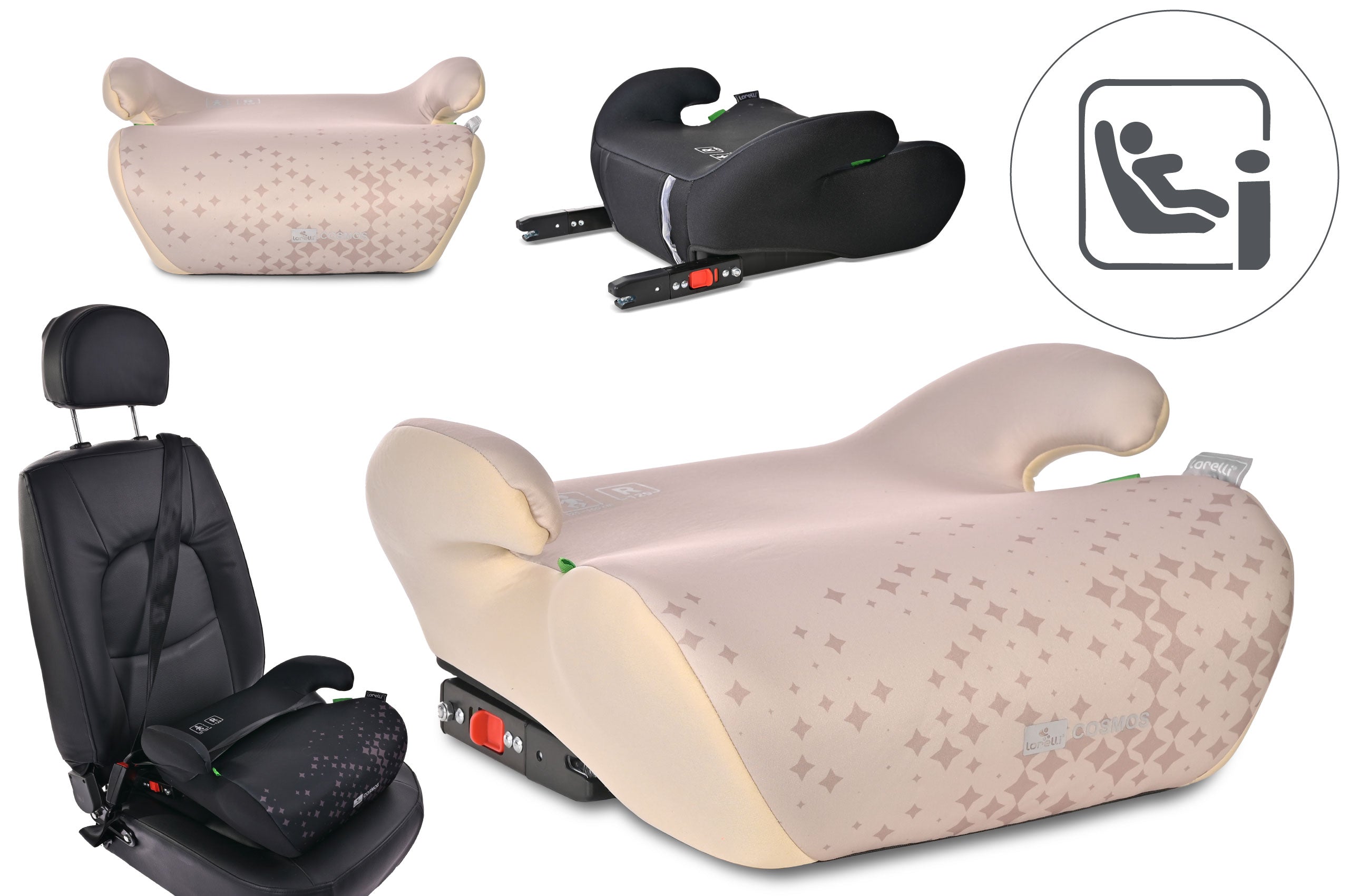 Lorelli Cosmos - podstawka samochodowa ISOFIX 125-150cm | Beige.