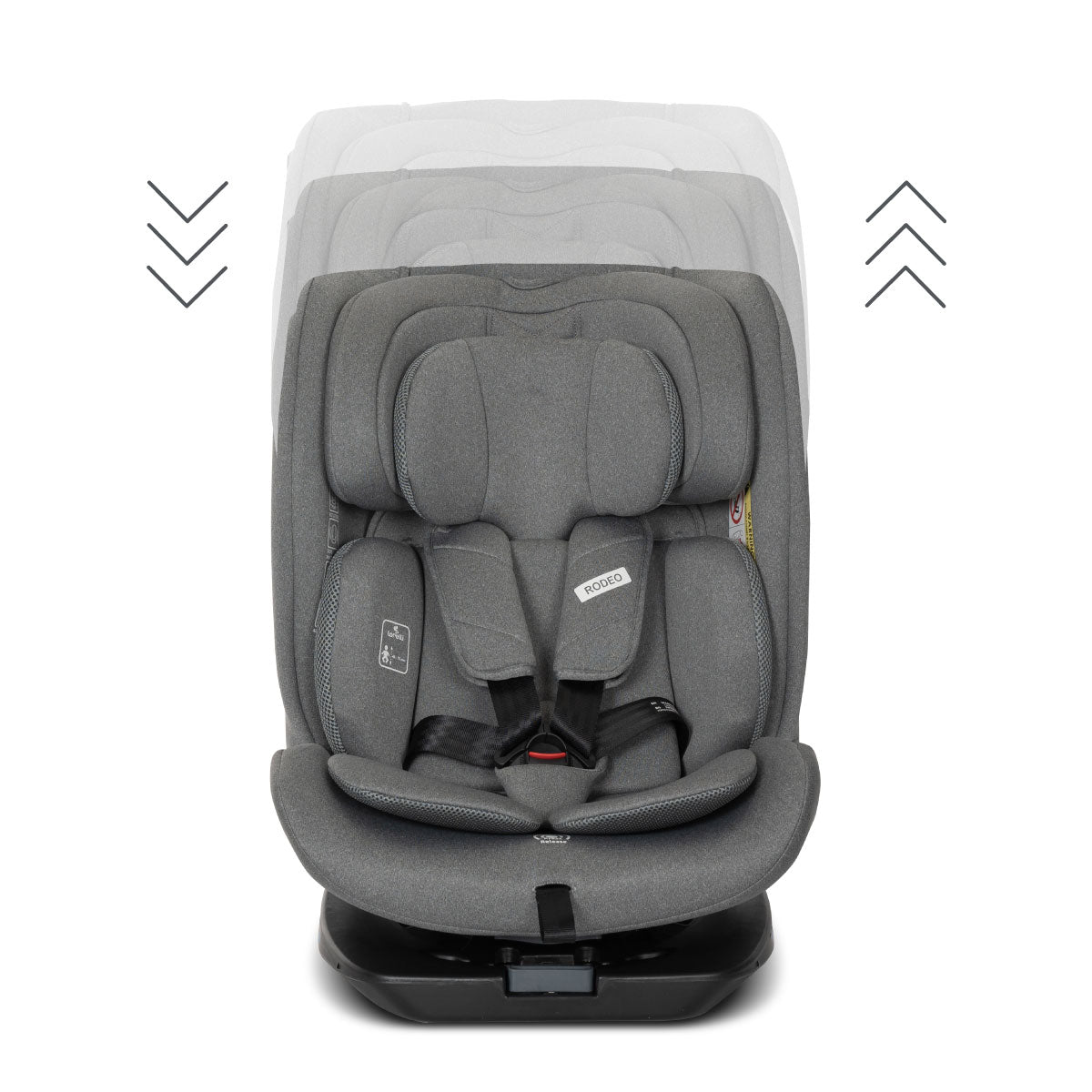 Lorelli Rodeo - fotelik 40-150 cm ISOFIX 360 | Grey.