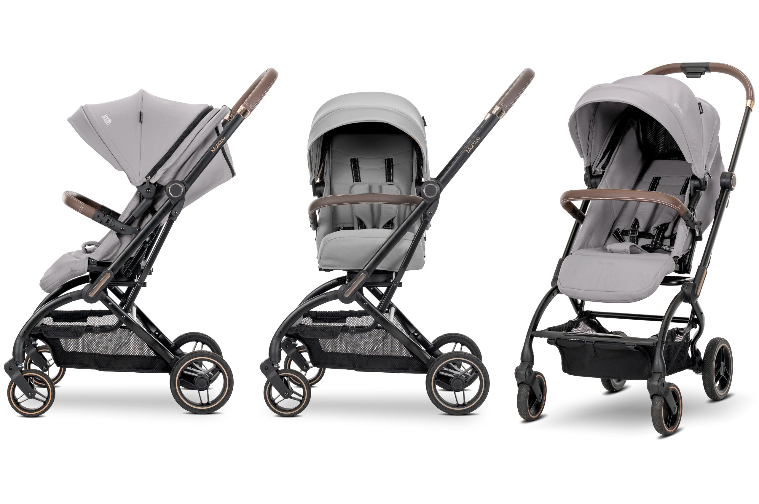 Lorelli Makaya - wózek spacerowy do 22kg obrotowy 360 | Grey