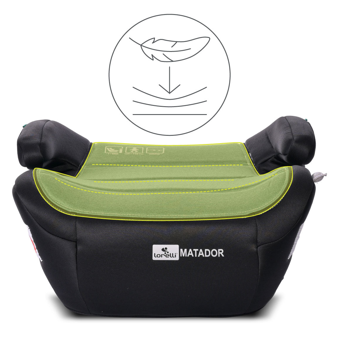 Lorelli Matador - podstawka samochodowa ISOFIX 125-150cm | Green Pine.
