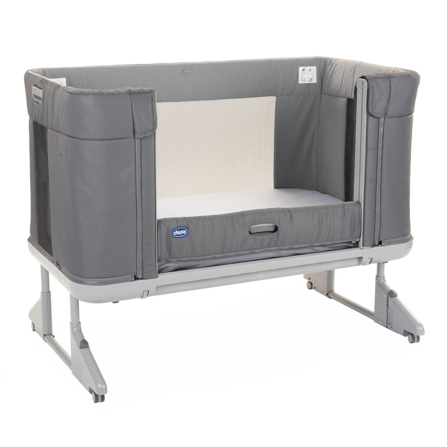 Chicco Łóżeczko dostawne 3w1 NEXT2ME FOREVER MOON GREY