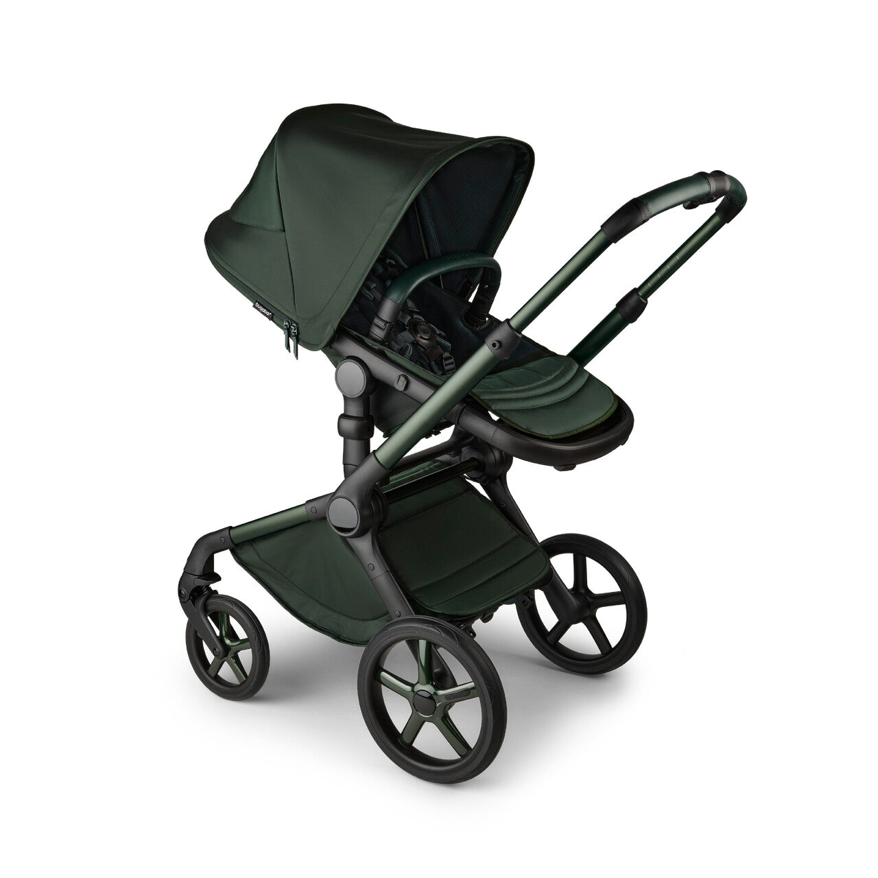 Bugaboo Fox5 Wózek 2w1 Komplet Noir Limited Edition MIDNIGHT GREEN