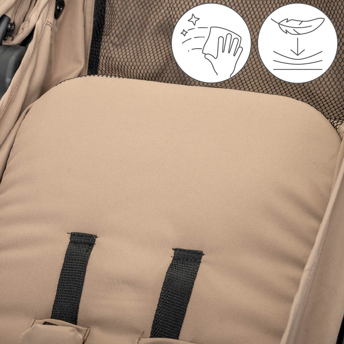 Lorelli Quick - wózek spacerowy autofold do 22kg | Beige