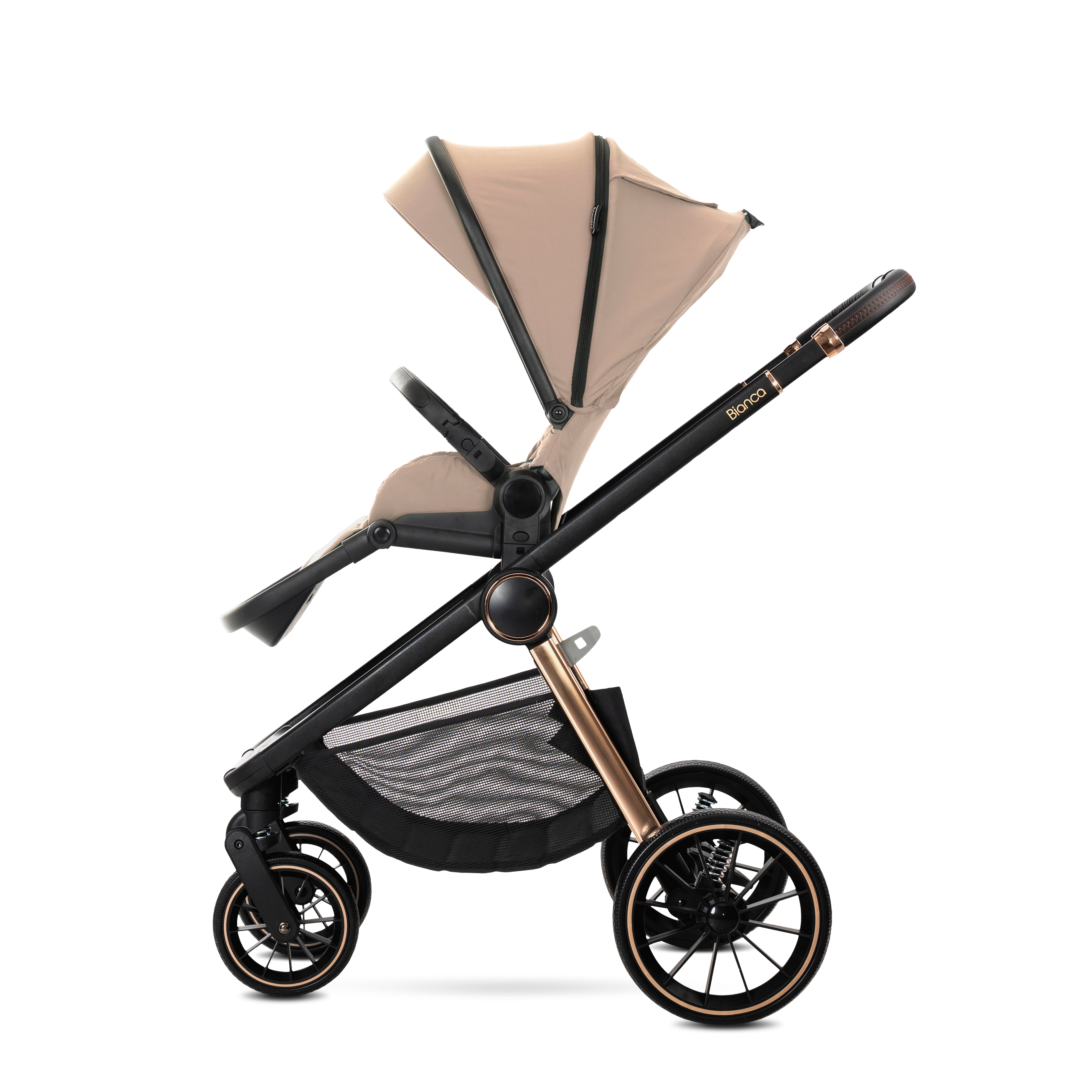 Lorelli Bianca - wózek wielofukcyjny 2w1 do 22kg| Beige