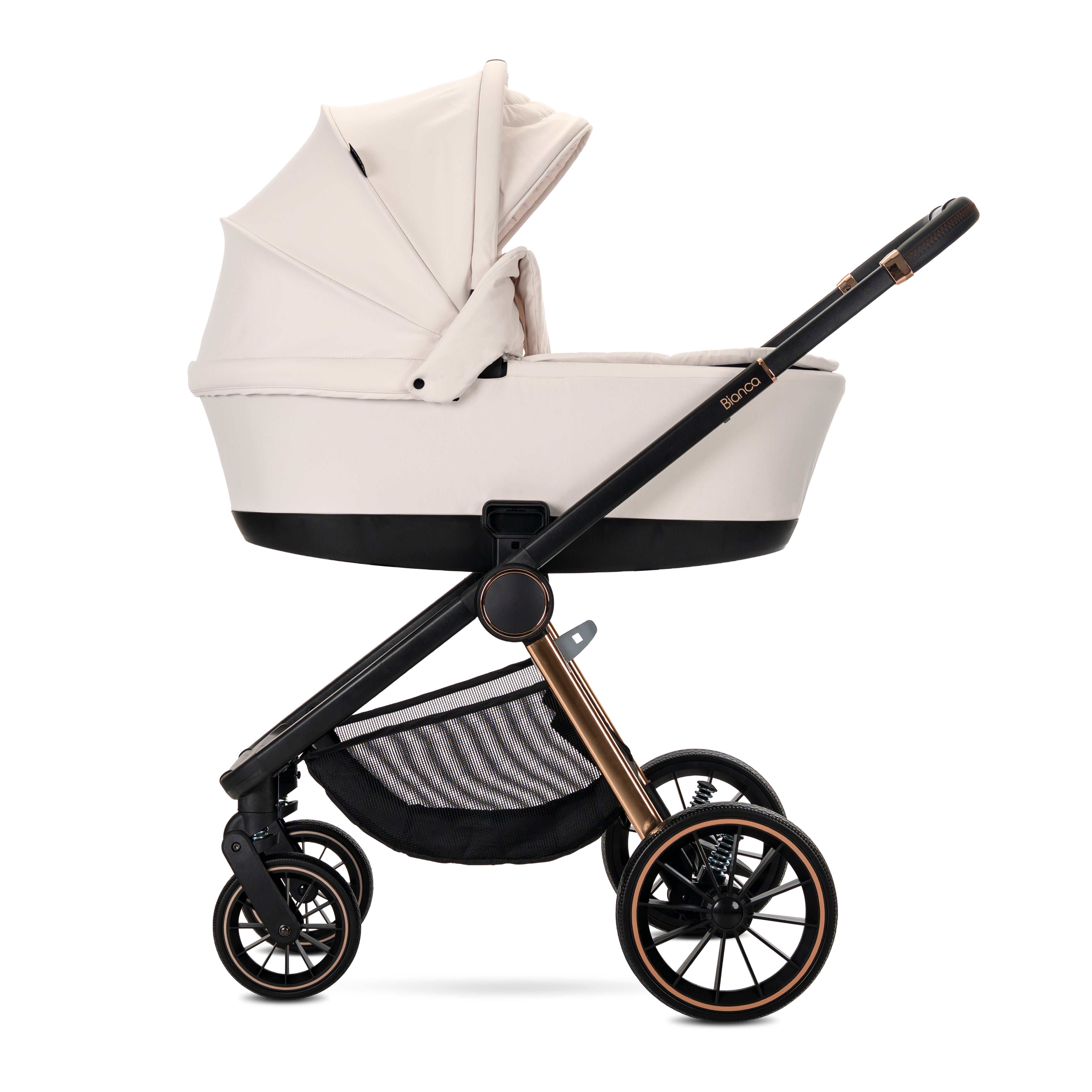 Lorelli Bianca - wózek wielofukcyjny 2w1 do 22kg | Latte Beige