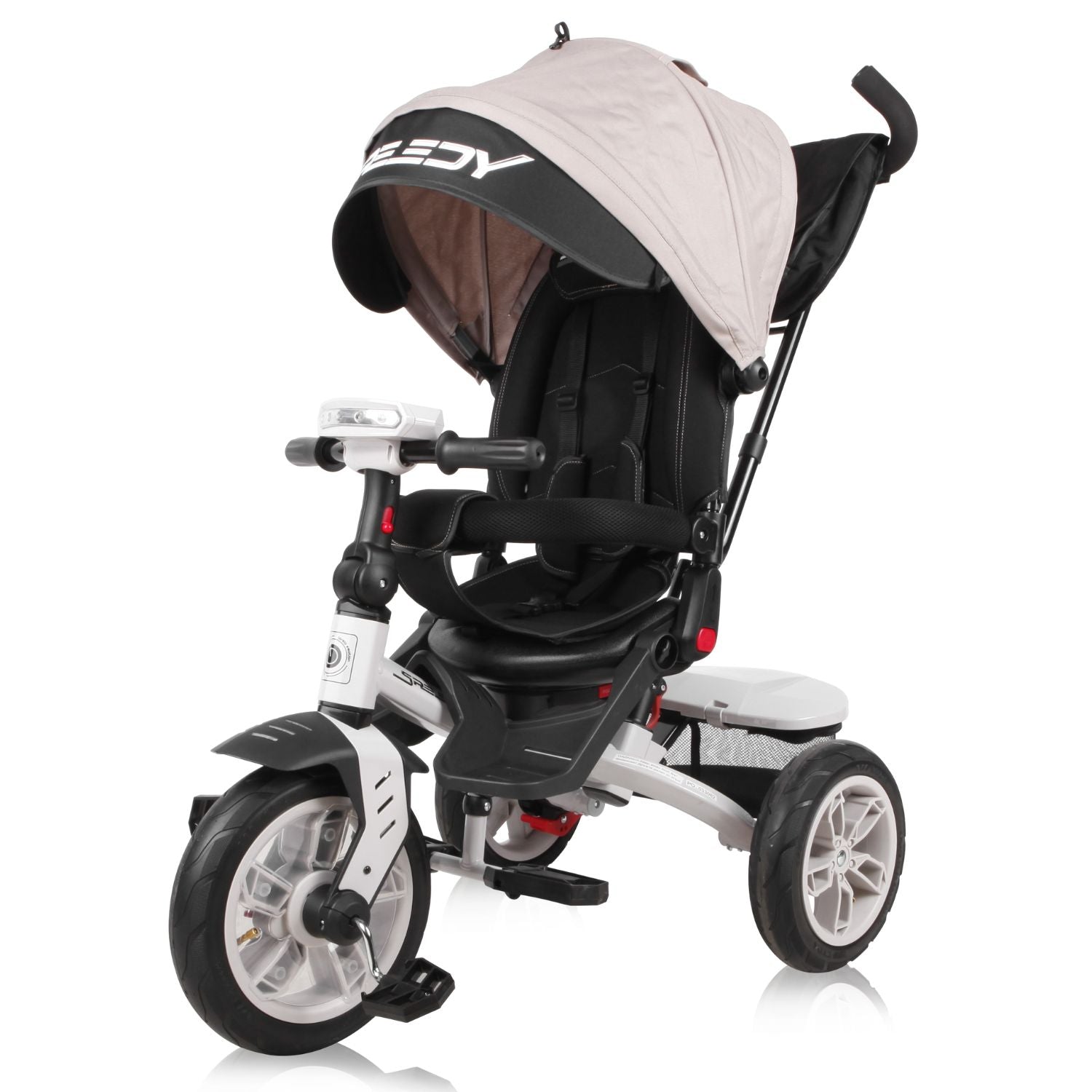 Lorelli Speedy Air - rowerek trójkołowy | Ivory&Black