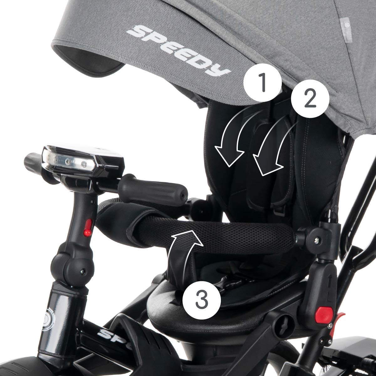 Lorelli Speedy Air - rowerek trójkołowy | Grey