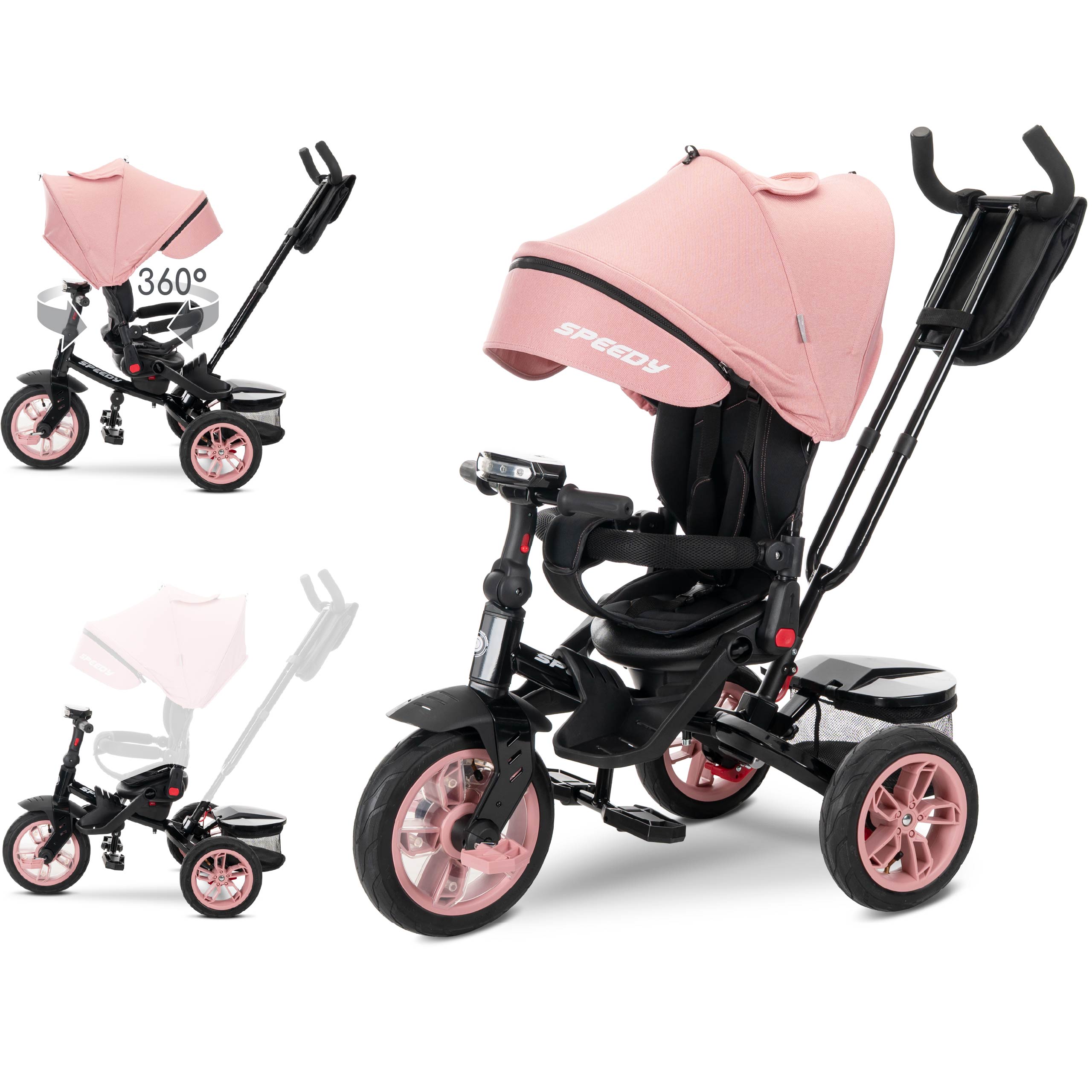 Lorelli Speedy Air - rowerek trójkołowy | Pink