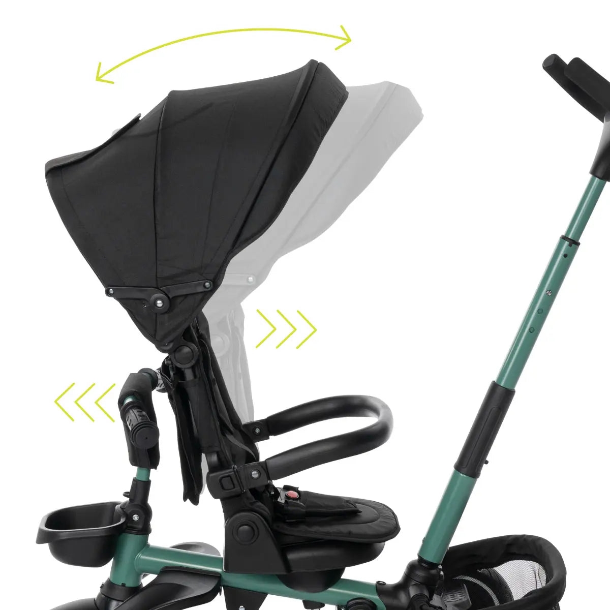 Lorelli Freccia - rowerek trójkołowy 5w1 pchacz składany z funkcją wolnego koła czarny.