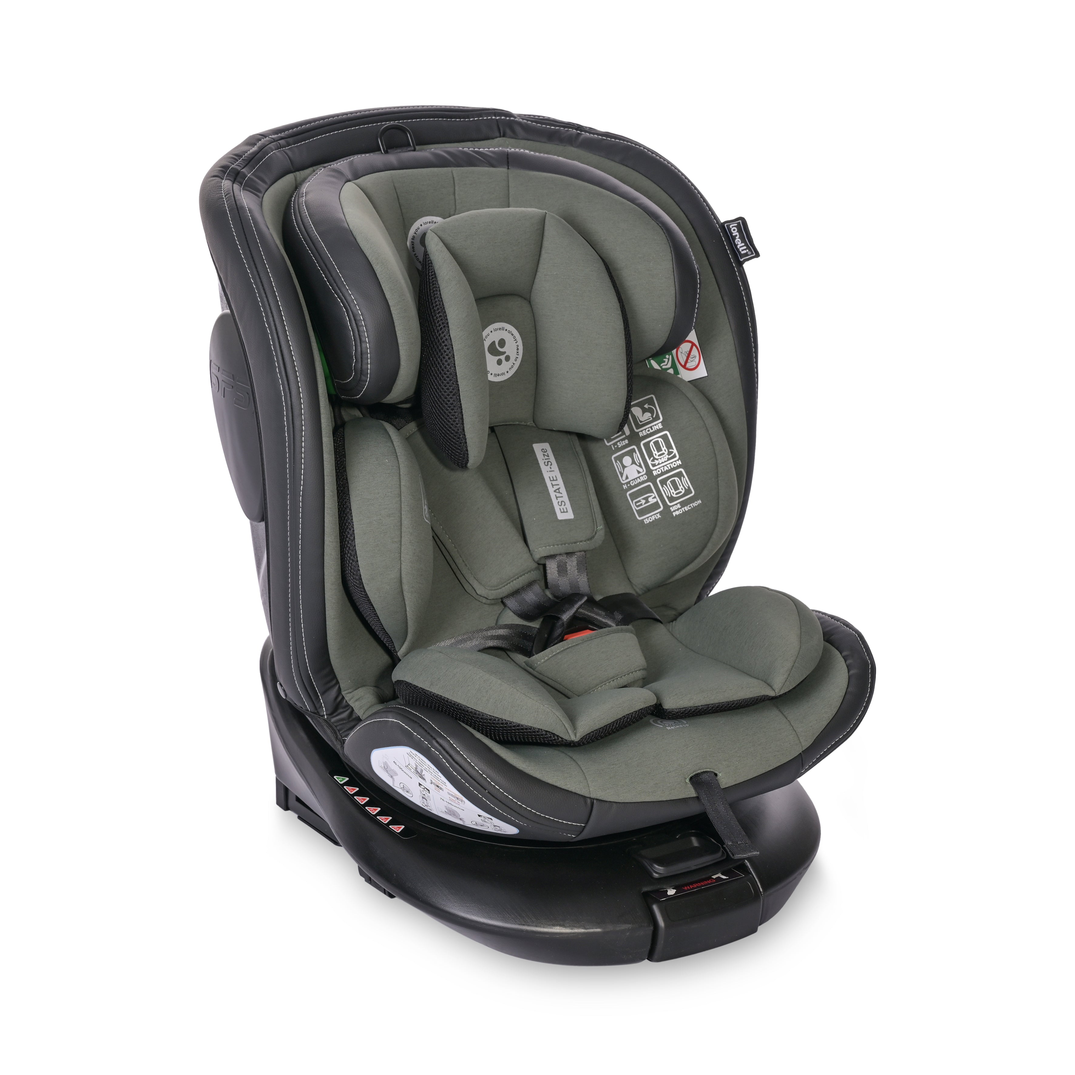 Lorelli Estate - fotelik i-Size ISOFIX 40-150cm | Green