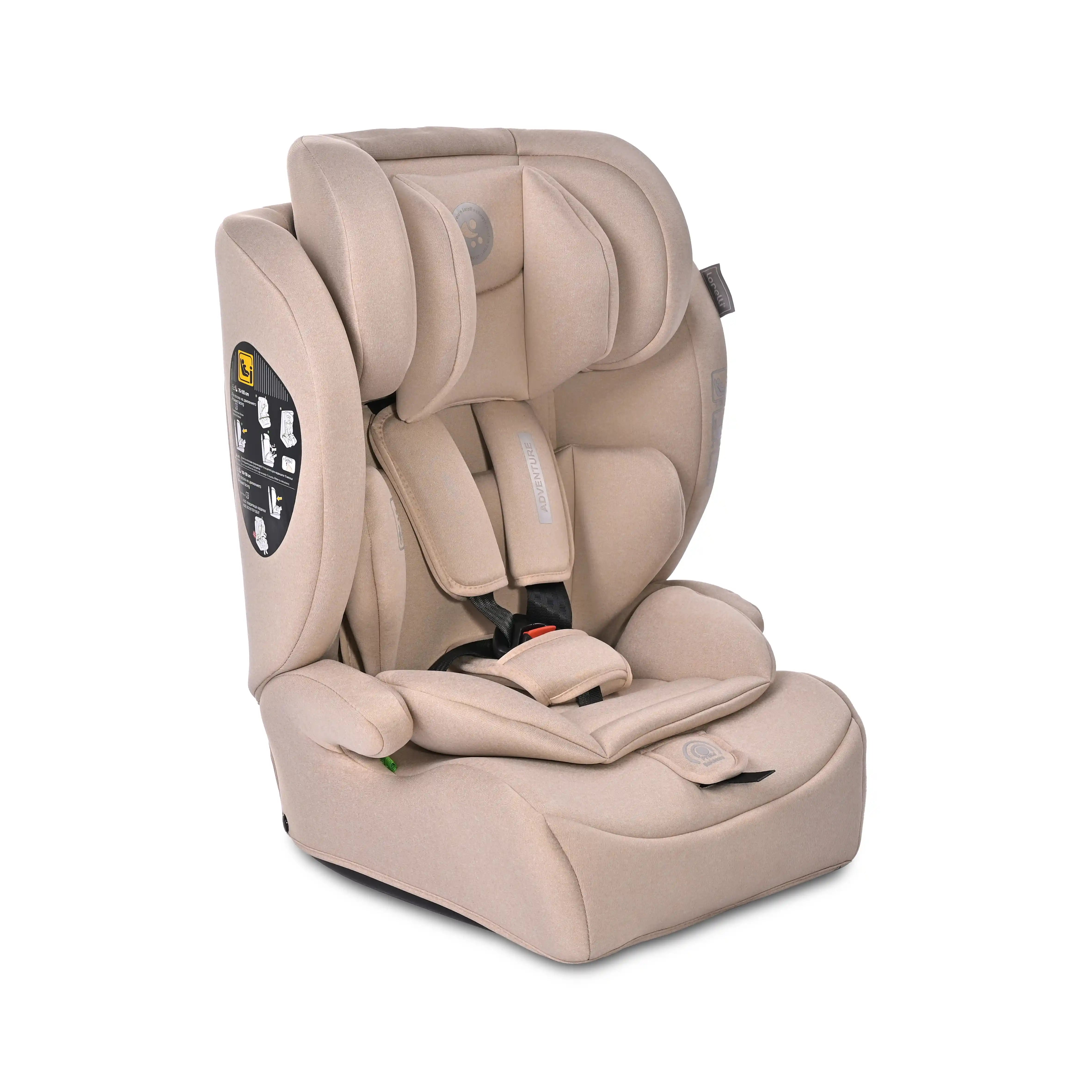 Lorelli Adventure - fotelik i-Size 76-150cm | Beige.