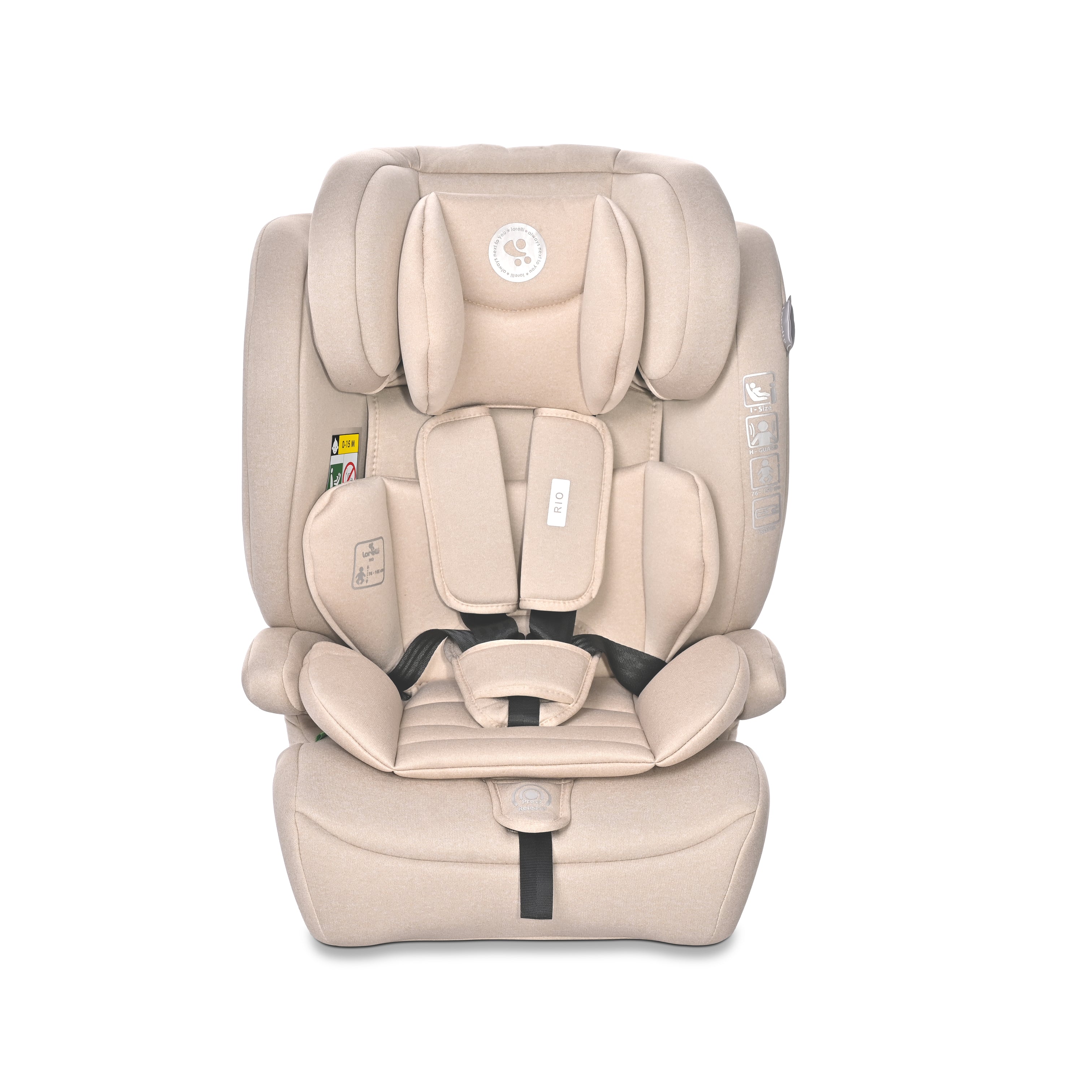 Lorelli Rio - fotelik i-Size 76-150 cm ISOFIX | Beige