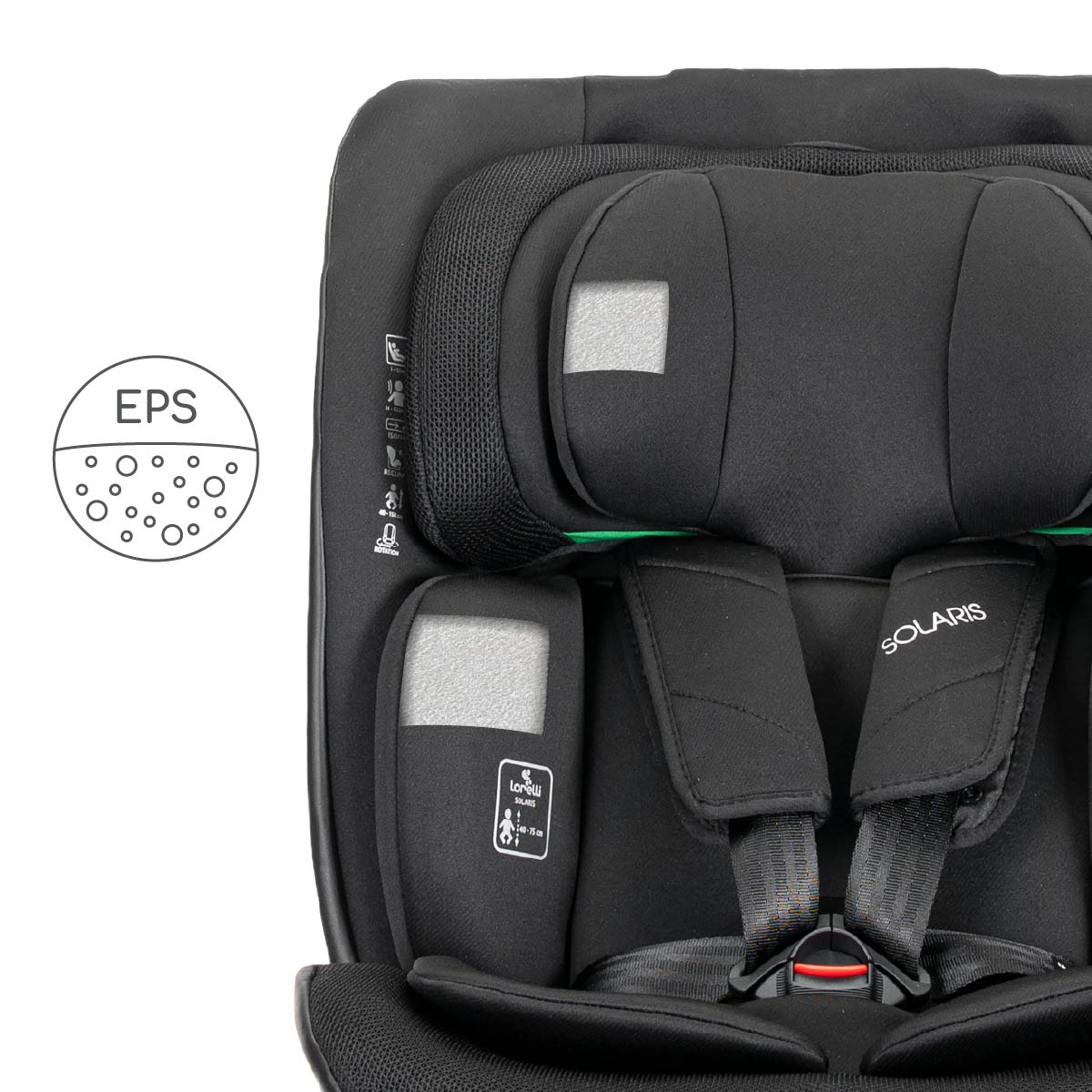 Lorelli Solaris - fotelik i-Size ISOFIX 40-150cm 360 SPS | Black