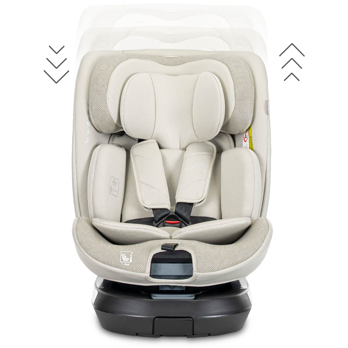 Lorelli Solaris - fotelik i-Size ISOFIX 40-150cm 360 SPS | Beige