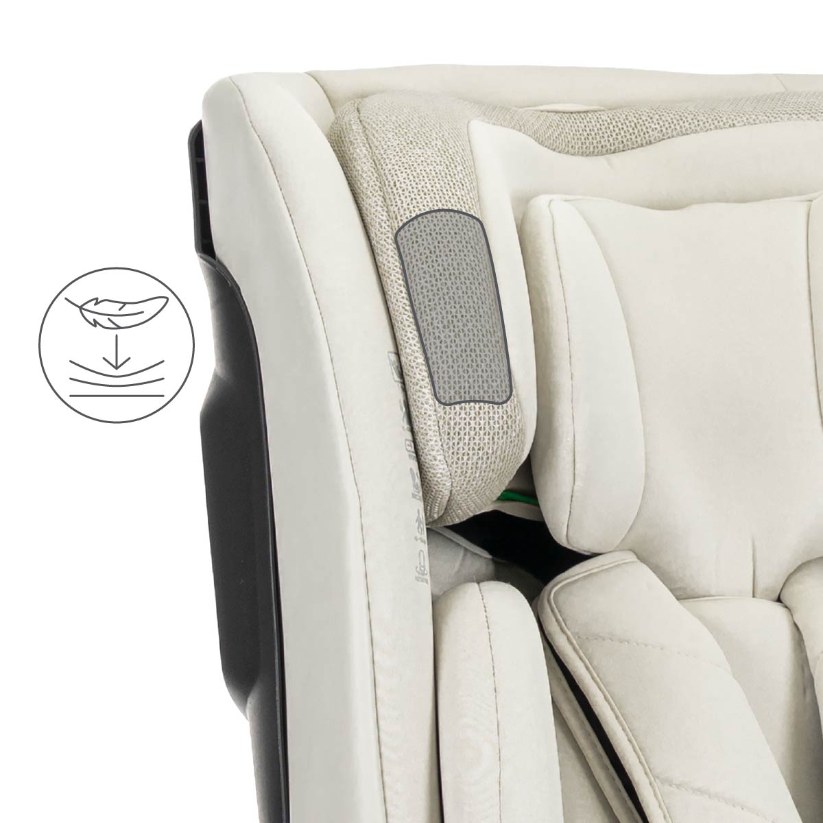 Lorelli Solaris - fotelik i-Size ISOFIX 40-150cm 360 SPS | Beige
