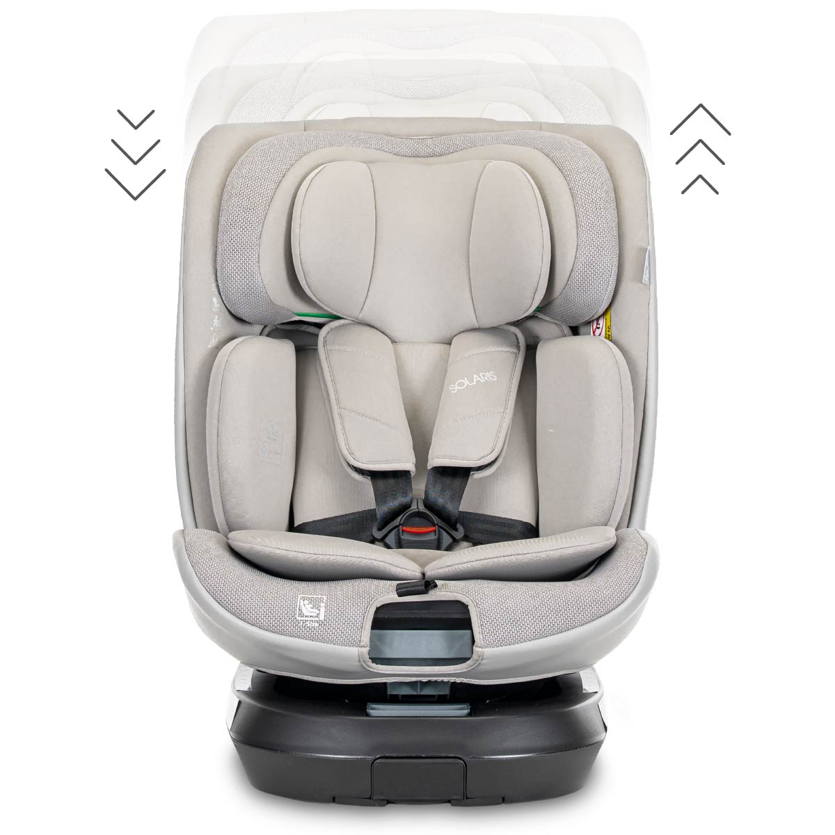 Lorelli Solaris - fotelik i-Size ISOFIX 40-150cm 360 SPS | Grey