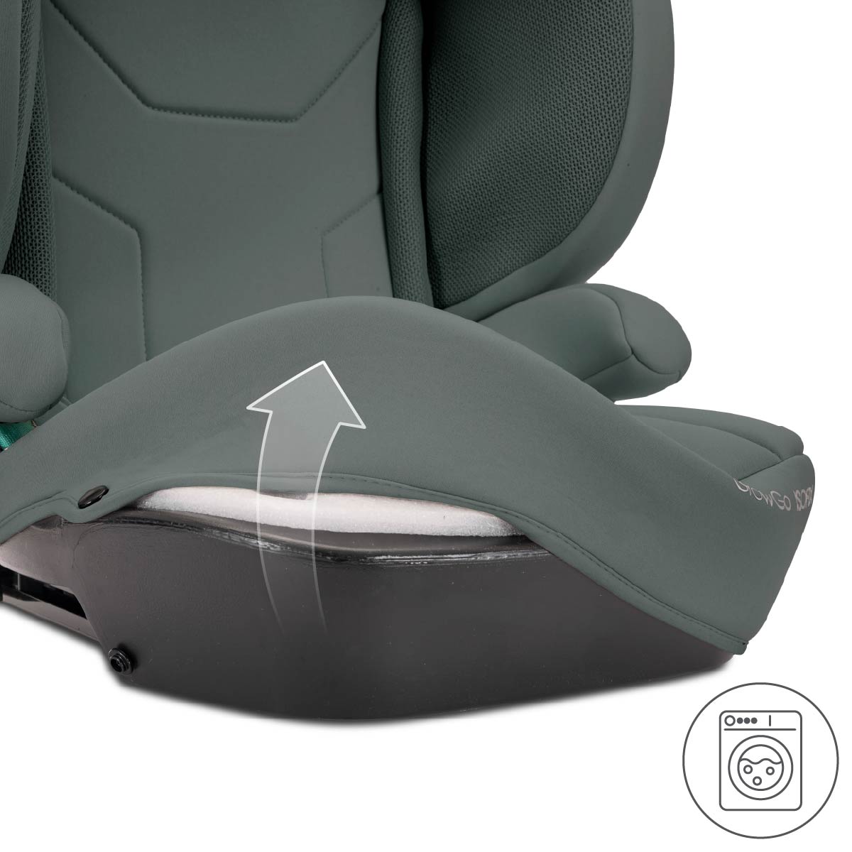 Lorelli Growgo - fotelik składany Isofix 100-150 I-Size | Green