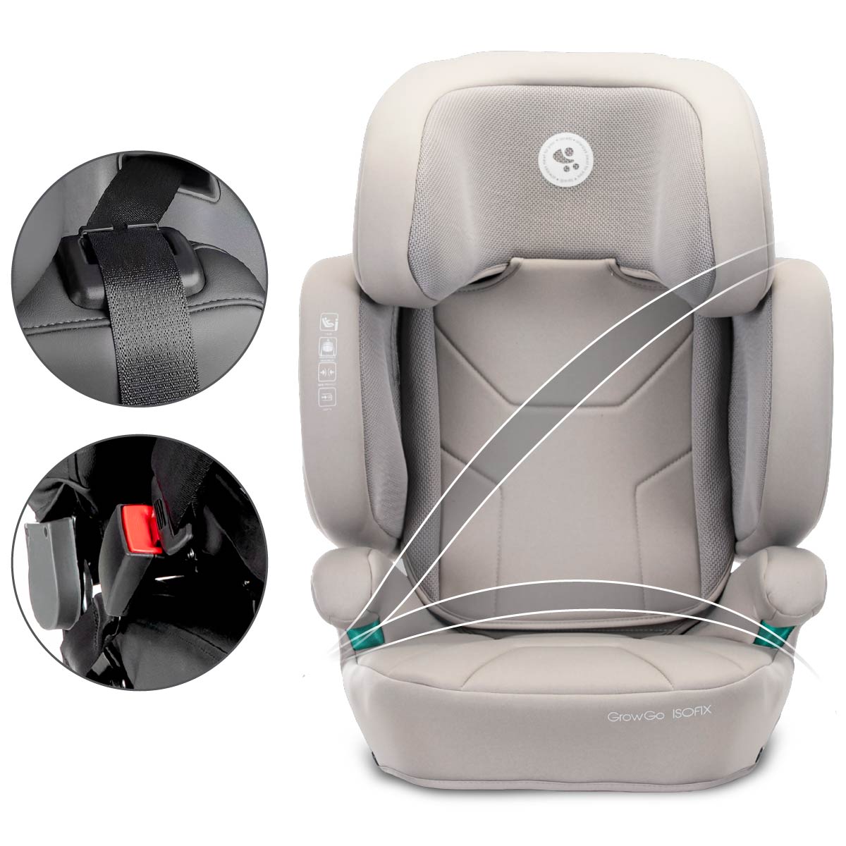 Lorelli Growgo - fotelik składany Isofix 100-150 I-Size | Grey