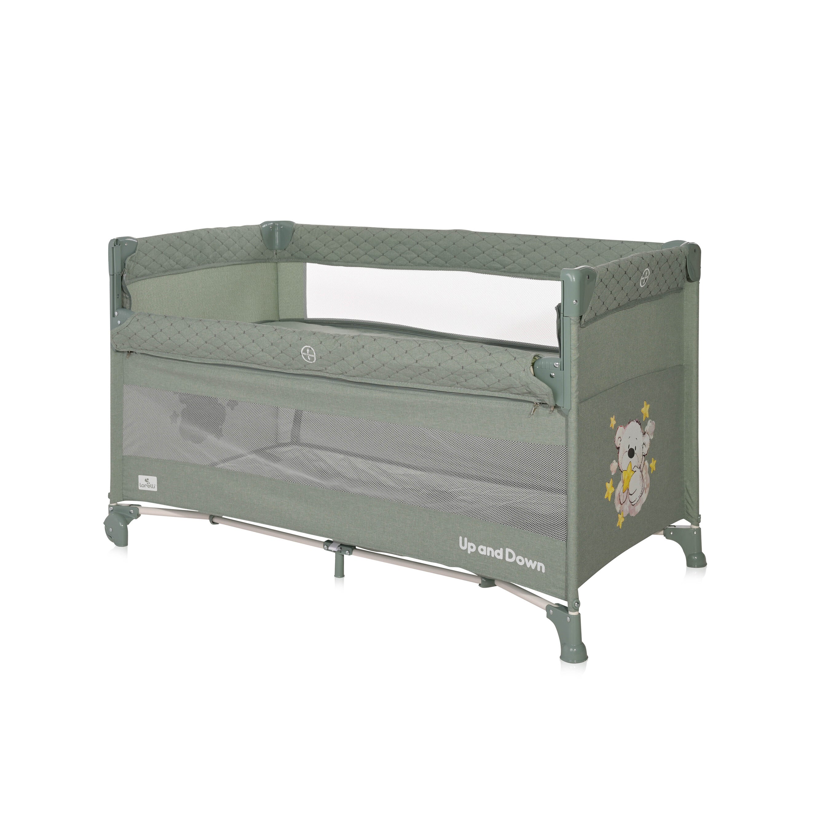 Lorelli Up and Down - łóżeczko turystyczne | Green