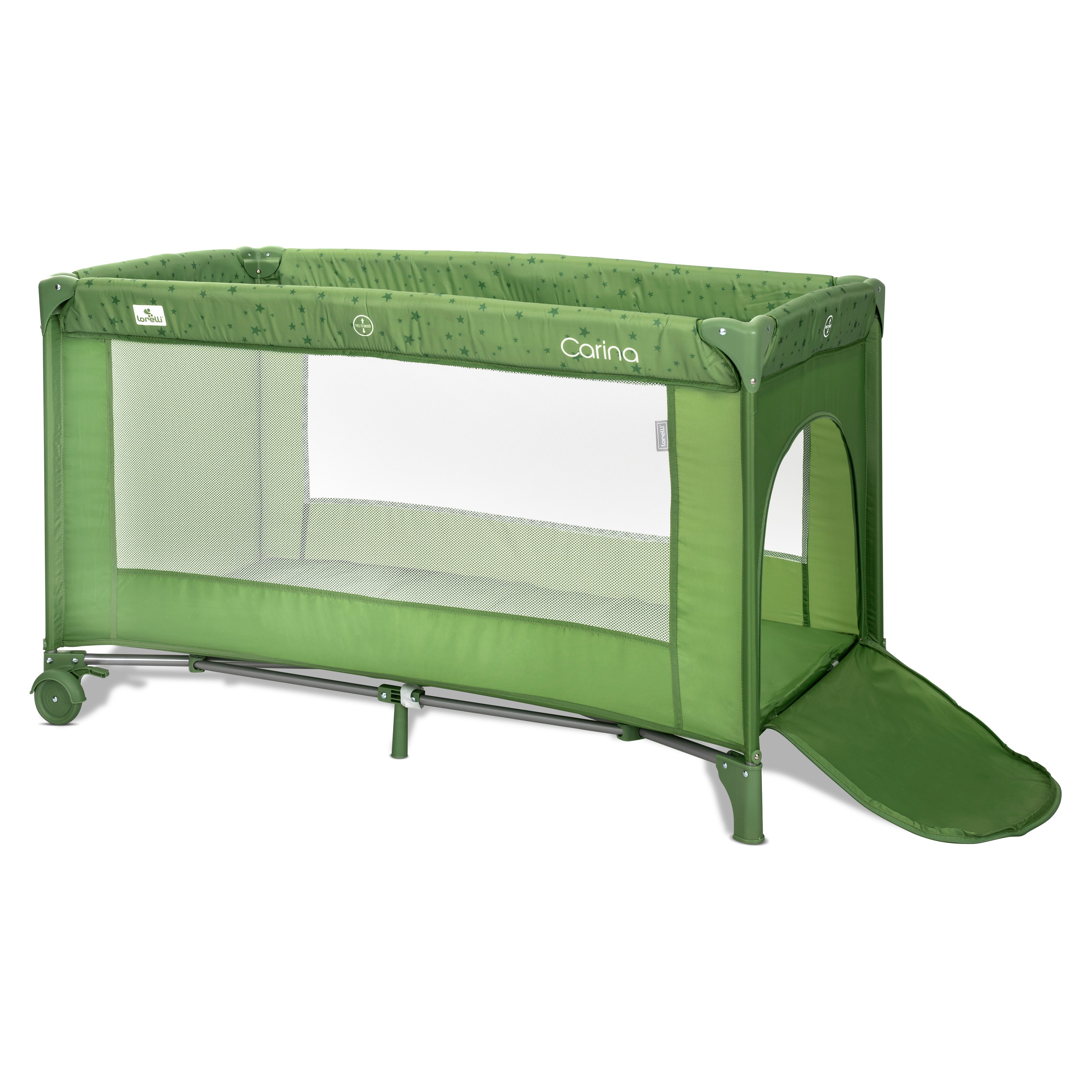 Lorelli Carina - łóżeczko turystyczne 2 poziomowe | Green Stars
