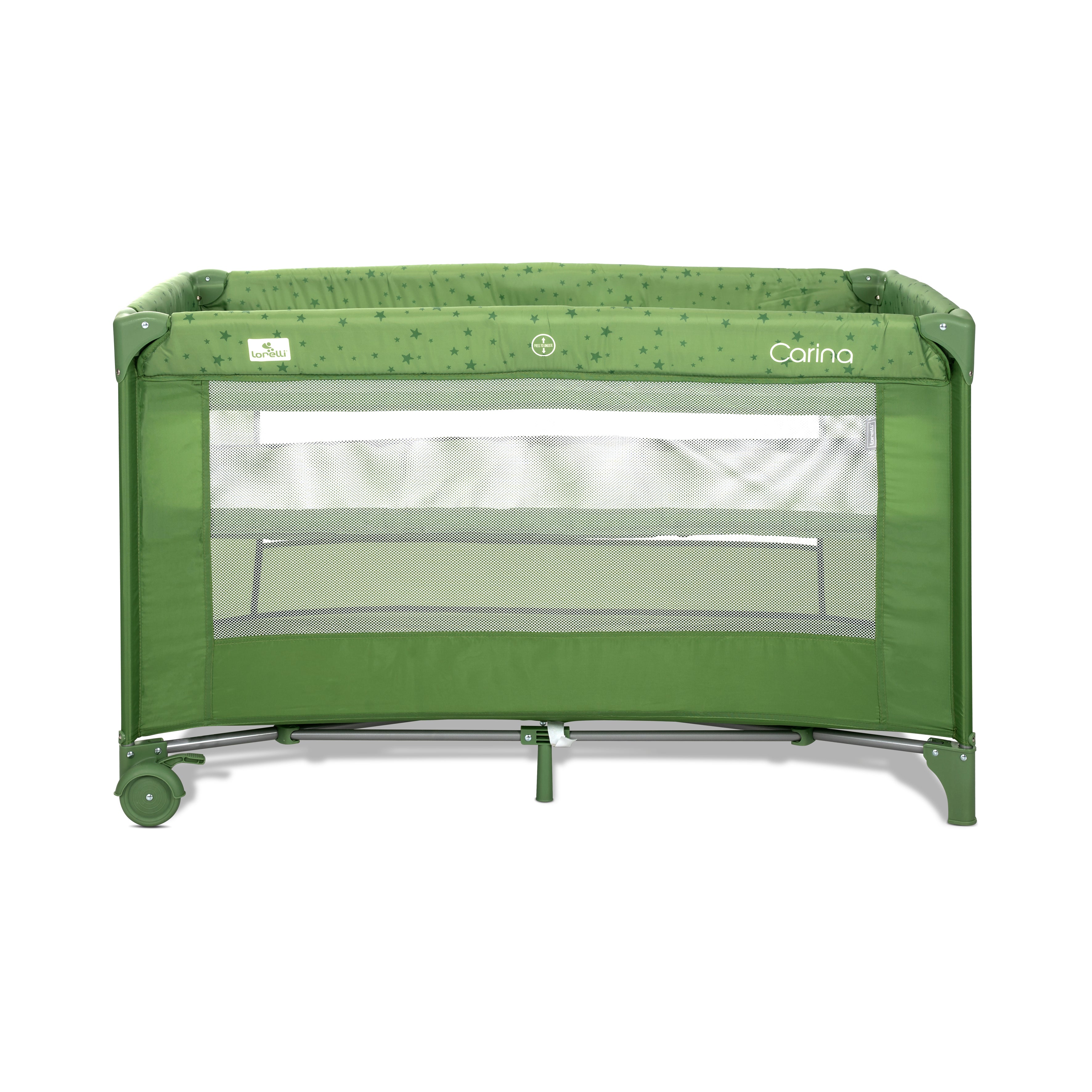 Lorelli Carina - łóżeczko turystyczne 2 poziomowe | Green Stars