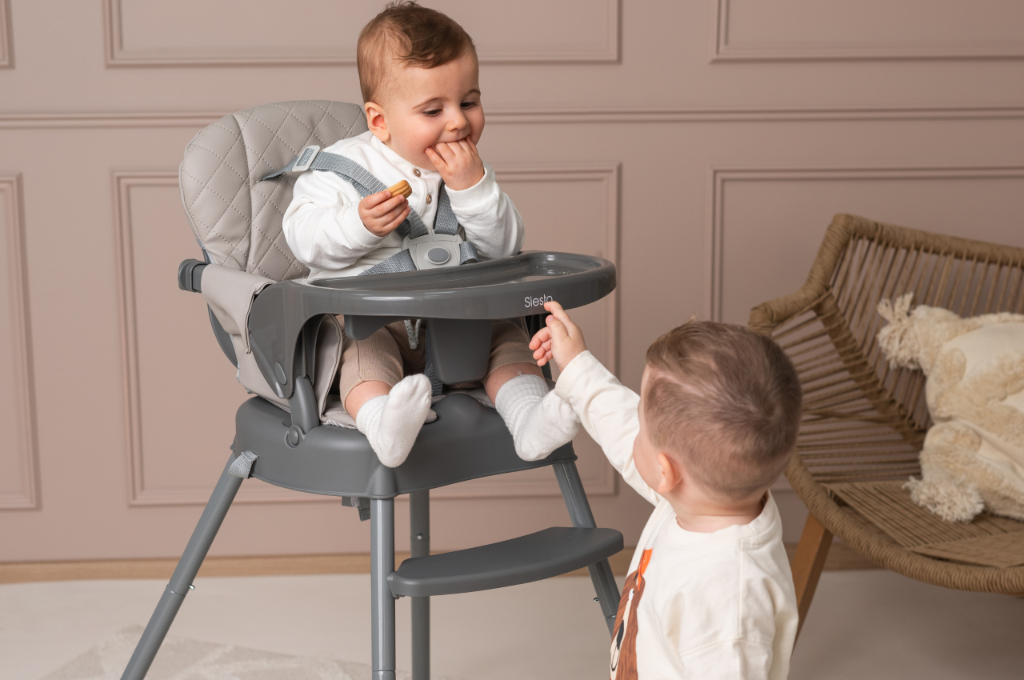 Lorelli Siesta - krzestełko do karmenia 3w1 | Grey Leather.