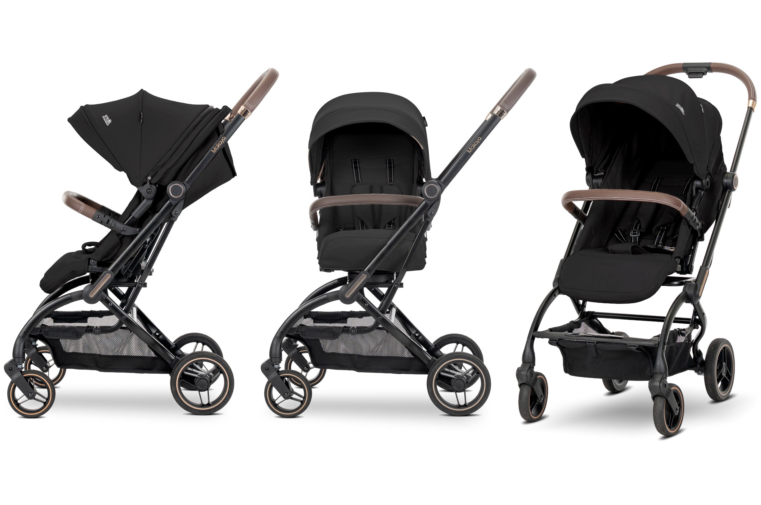 Lorelli Makaya - wózek spacerowy do 22kg obrotowy 360 | Black