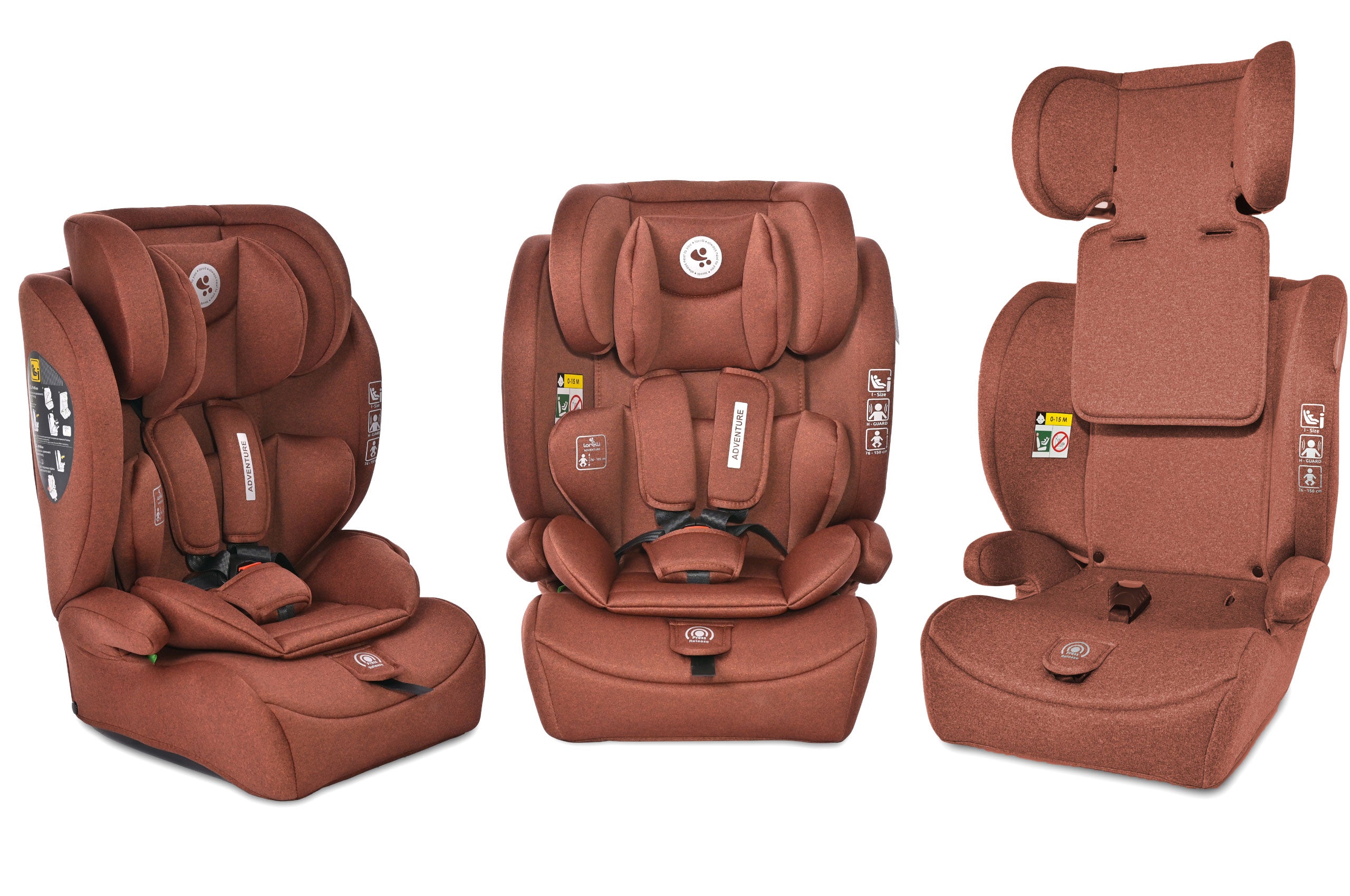 Lorelli Adventure - fotelik i-Size 76-150cm | Ginger.