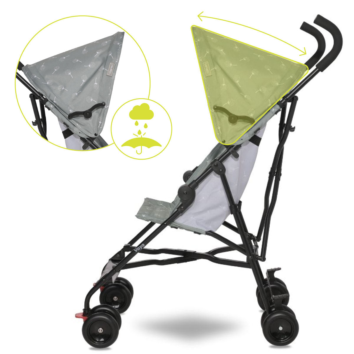 Lorelli Vaya - wózek spacerówka parasolka | Iceberg Green.