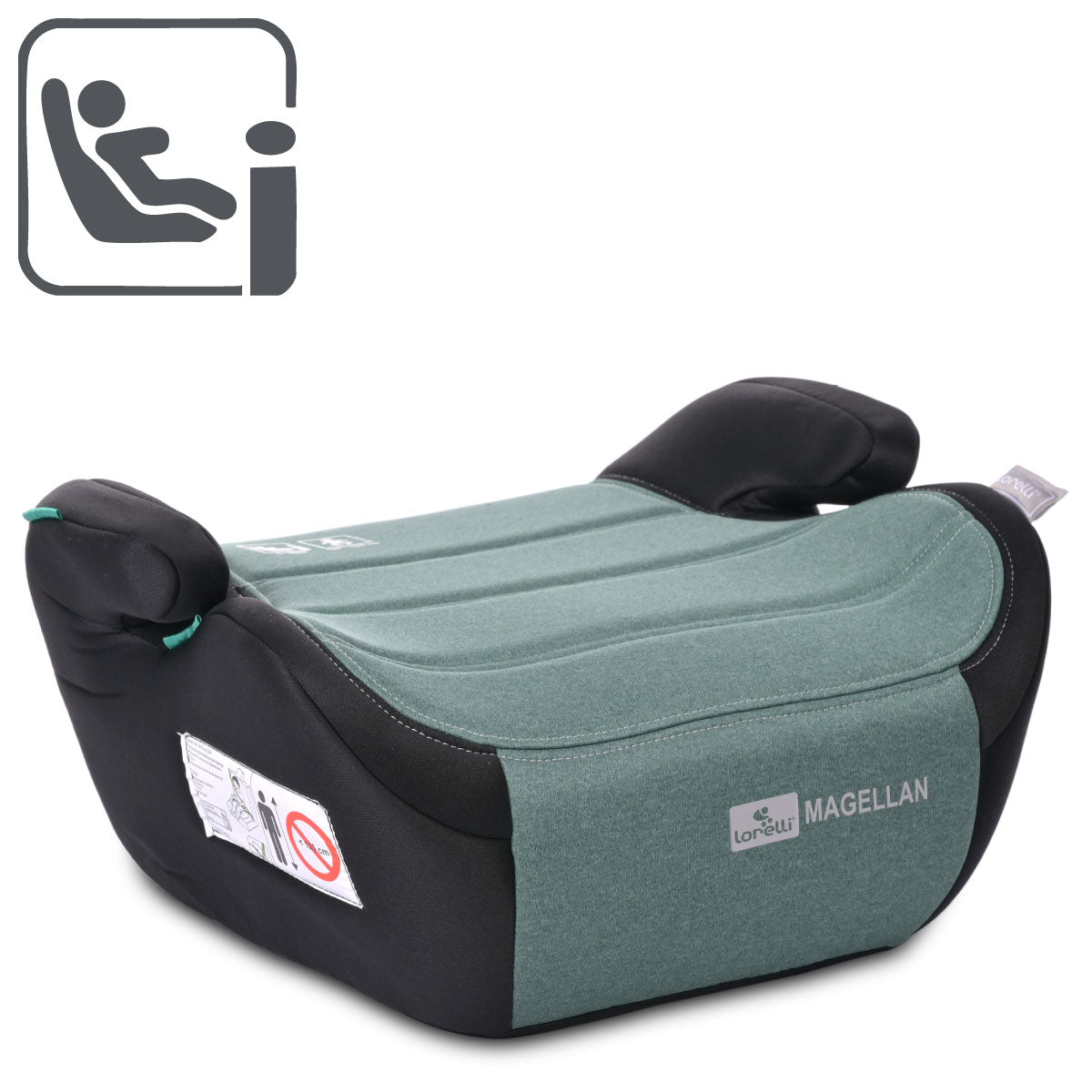 Lorelli Magellan - podstawka samochodowa 125-150cm | Black Green Pine.