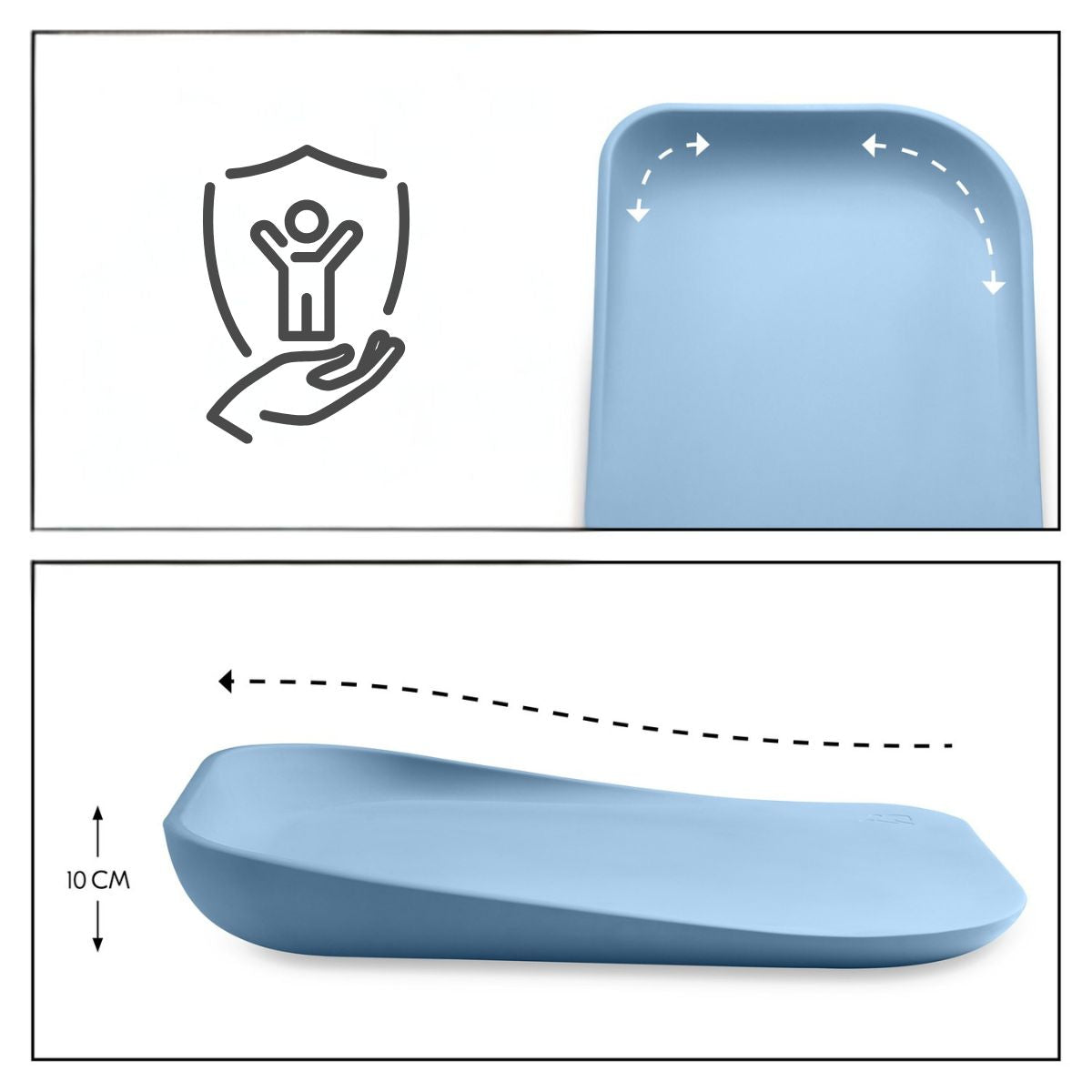 Hauck Change N Clean - przewijak piankowy | Light Blue.