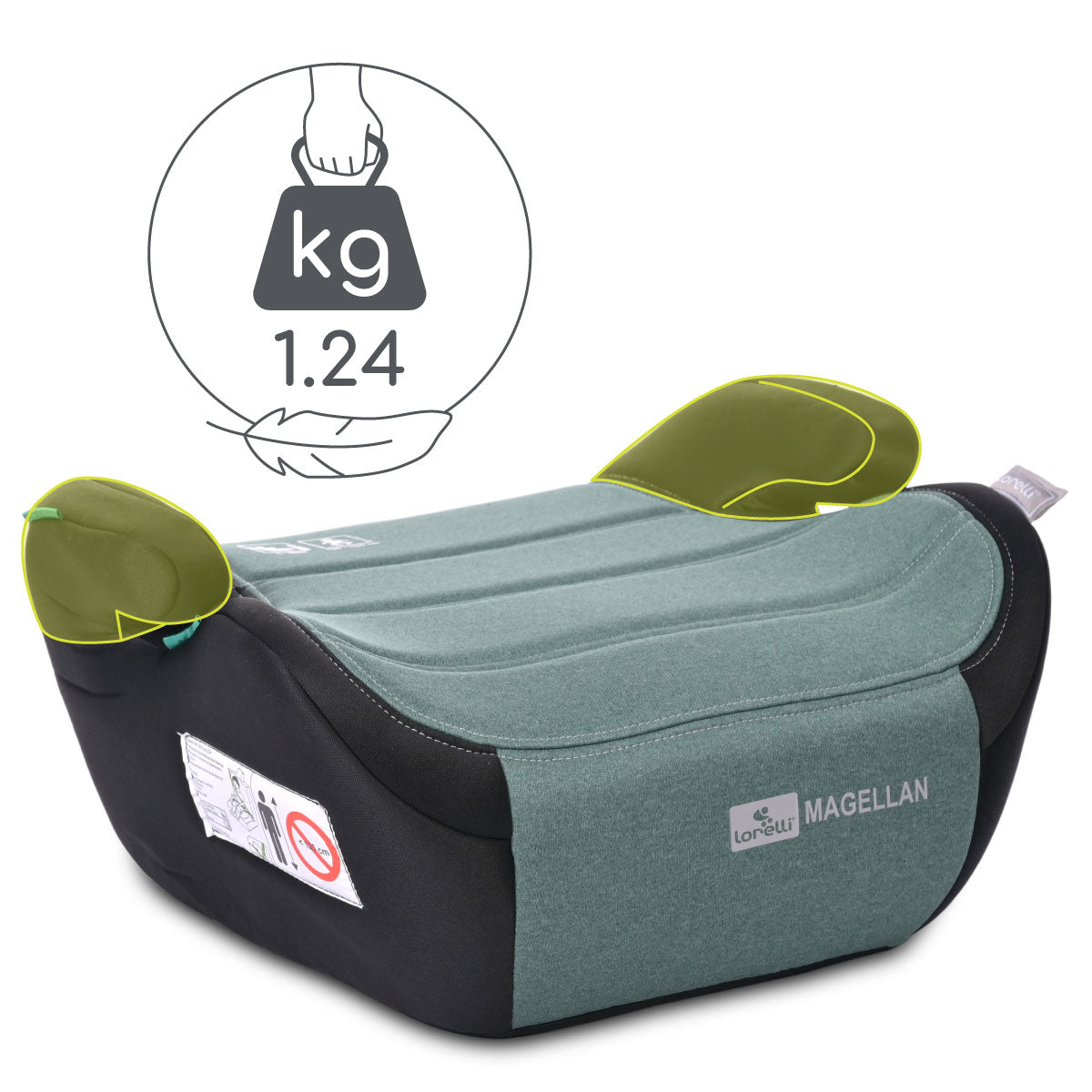 Lorelli Magellan - podstawka samochodowa 125-150cm | Black Green Pine.