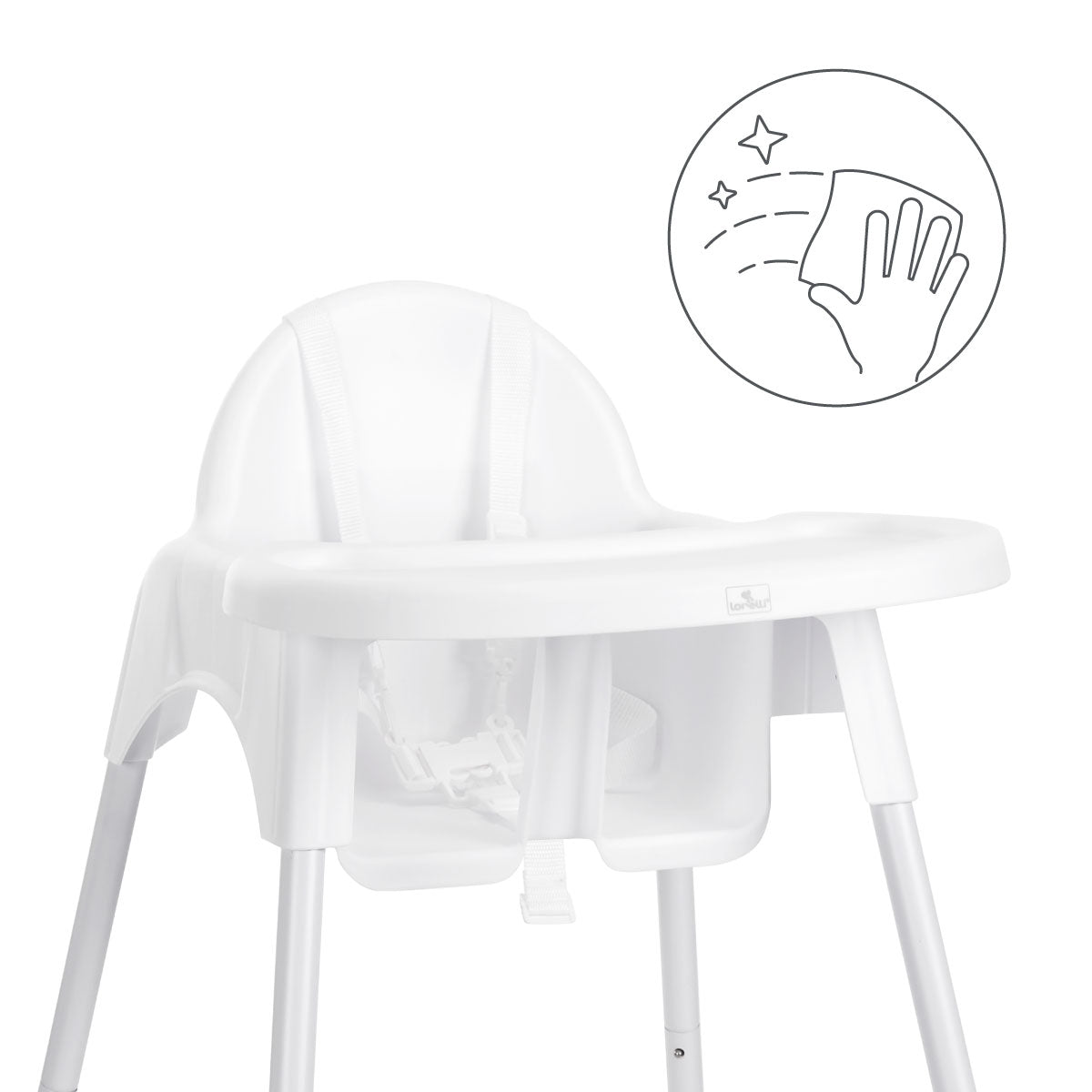 Lorelli Pesto - krzesełko do karmienia | White.