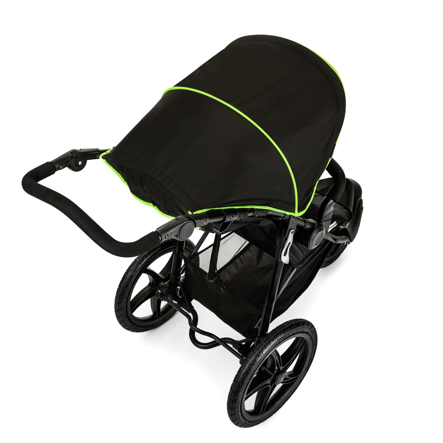 Hauck Runner - wózek terenowy trójkołowy | Black/Neon yellow