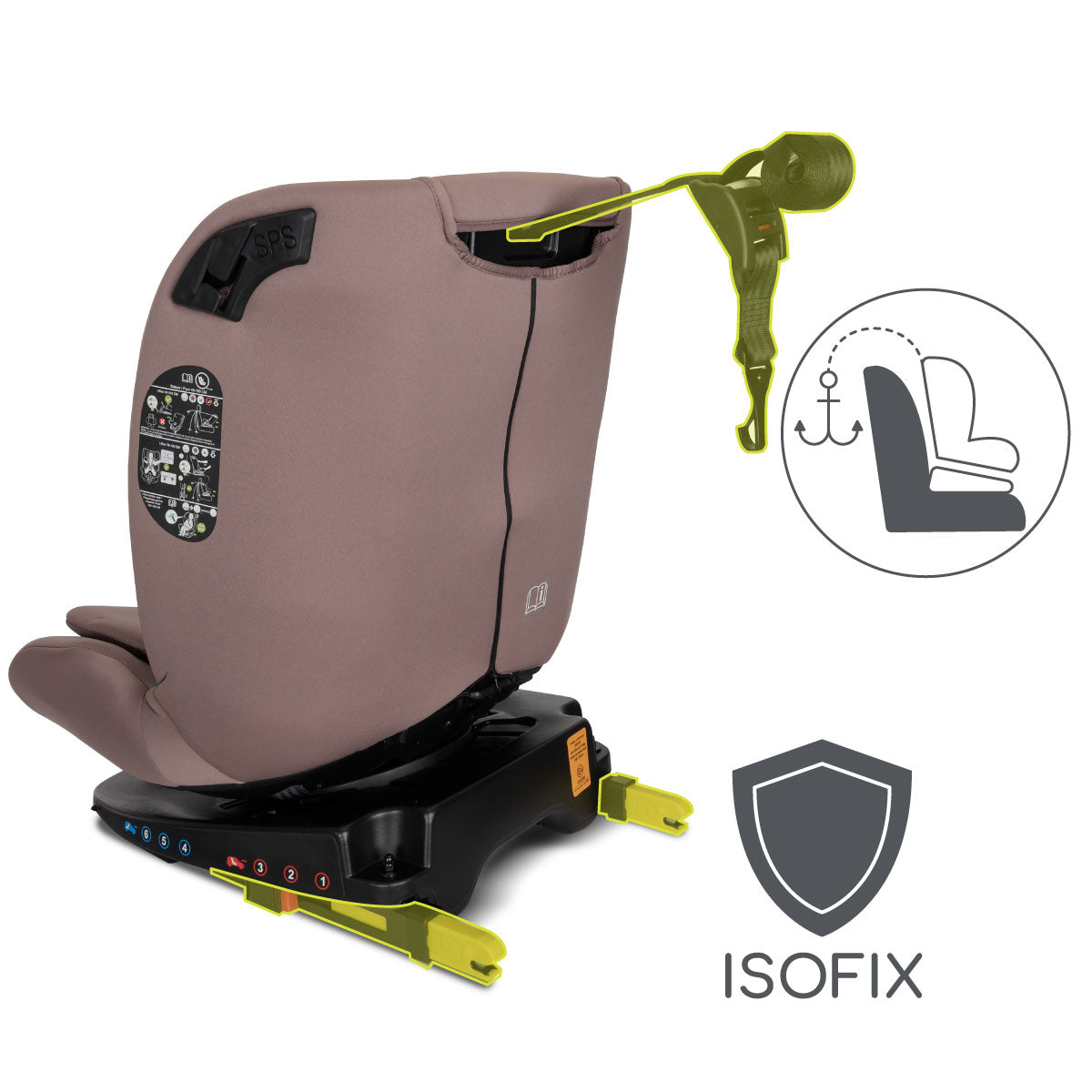 Lorelli Rodeo - fotelik 40-150 cm ISOFIX 360 | Pink.