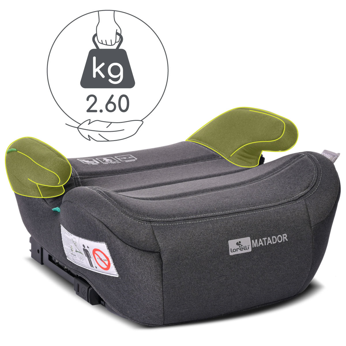 Lorelli Matador - podstawka samochodowa ISOFIX 125-150cm | Black Jasper.