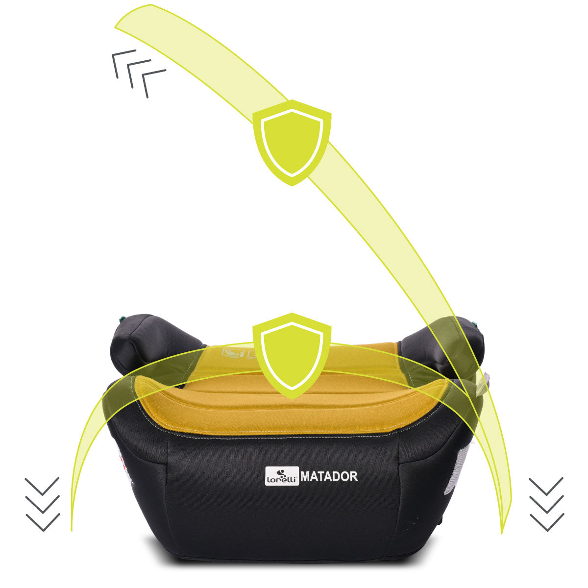 Lorelli Matador - podstawka samochodowa ISOFIX 125-150cm | Lemon Curry.