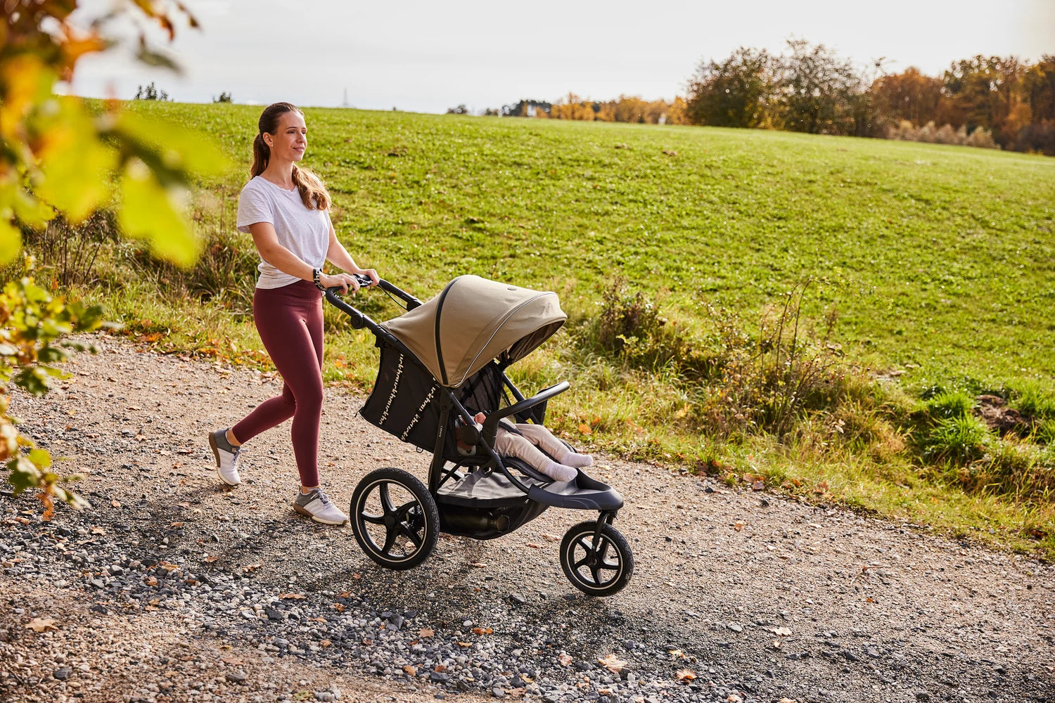 Hauck Runner 3 - wózek biegowy trójkołowy | Jungle Green