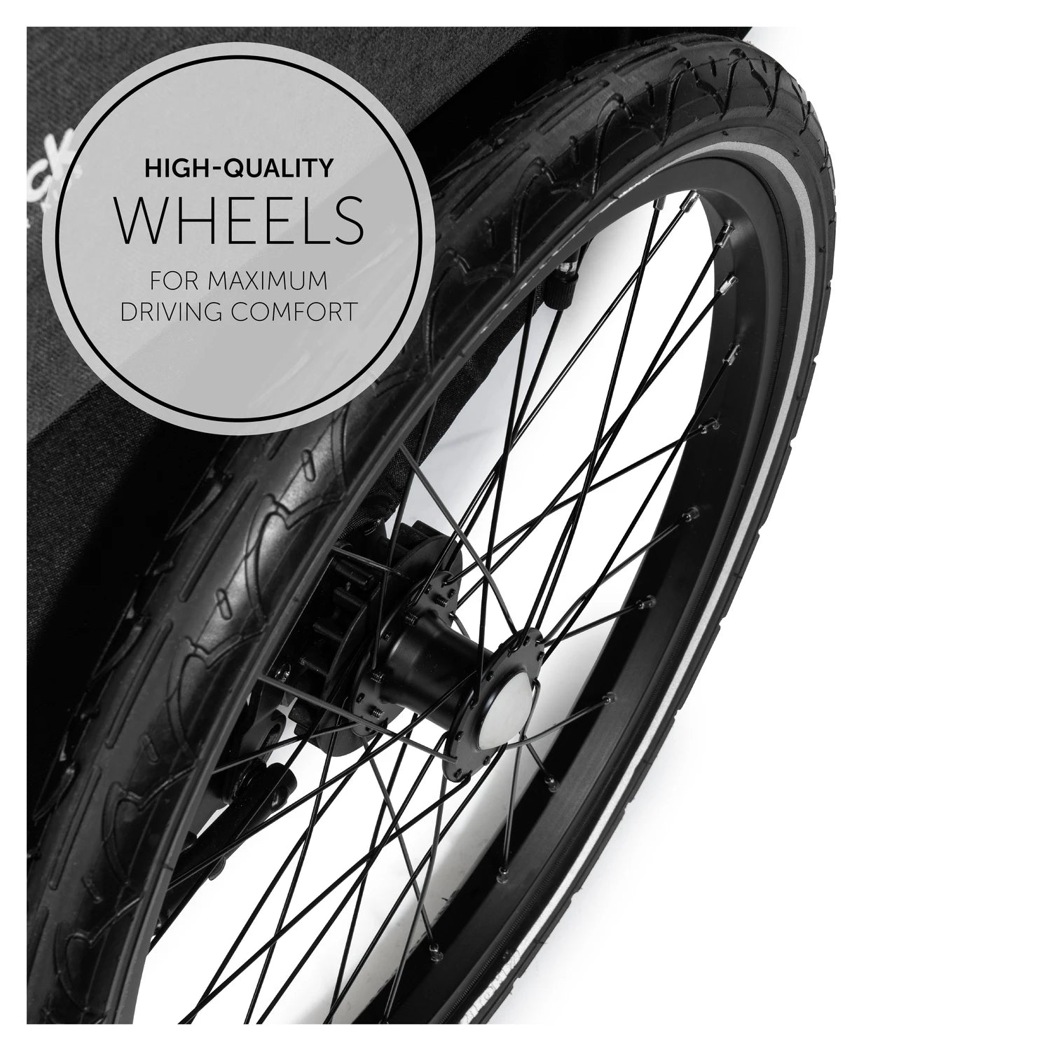 Hauck Dryk Duo - przyczepka rowerowa dwuosobowa | Melange Grey.