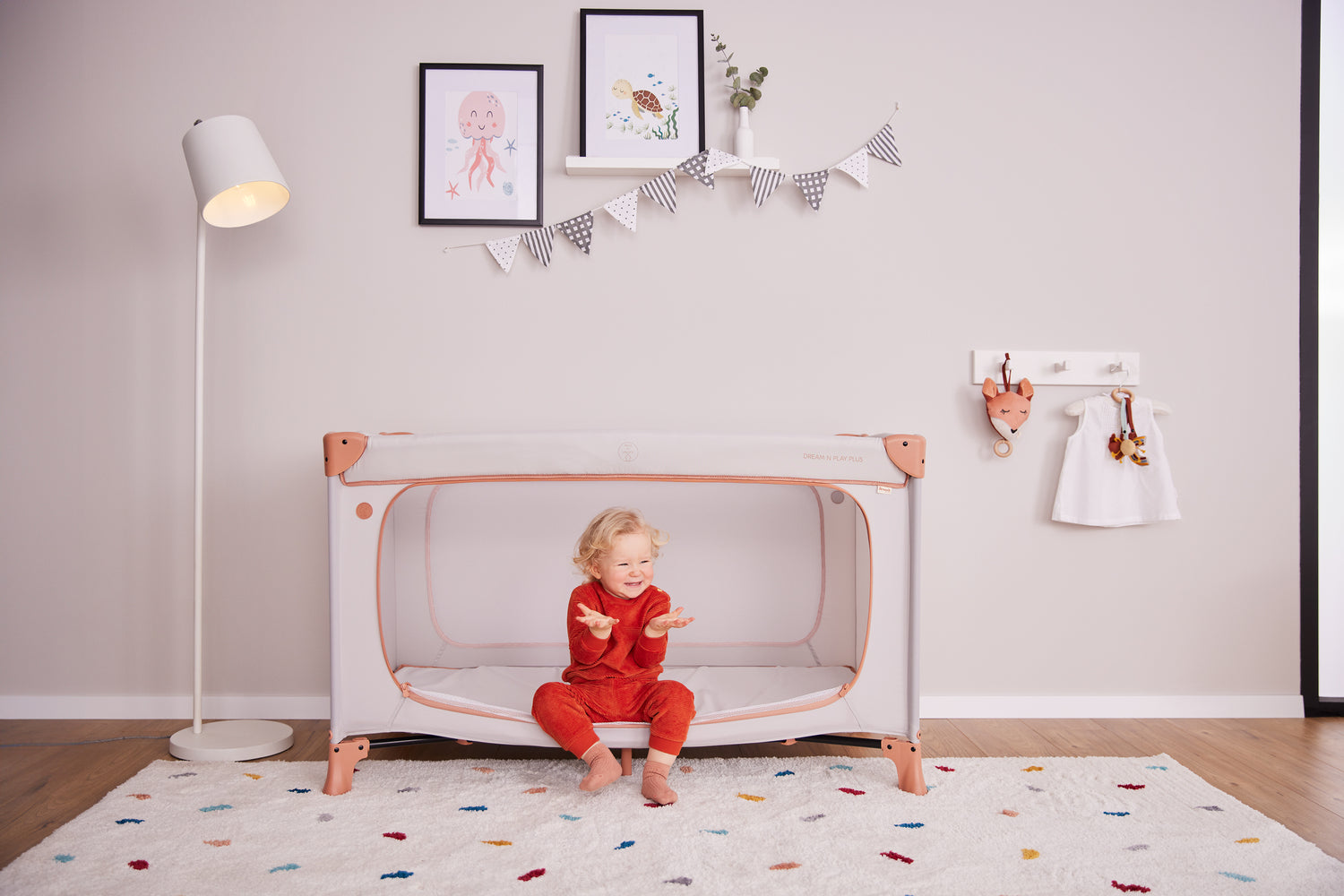 Hauck Dream N Play Plus - łóżeczko turystyczne | Dusty M