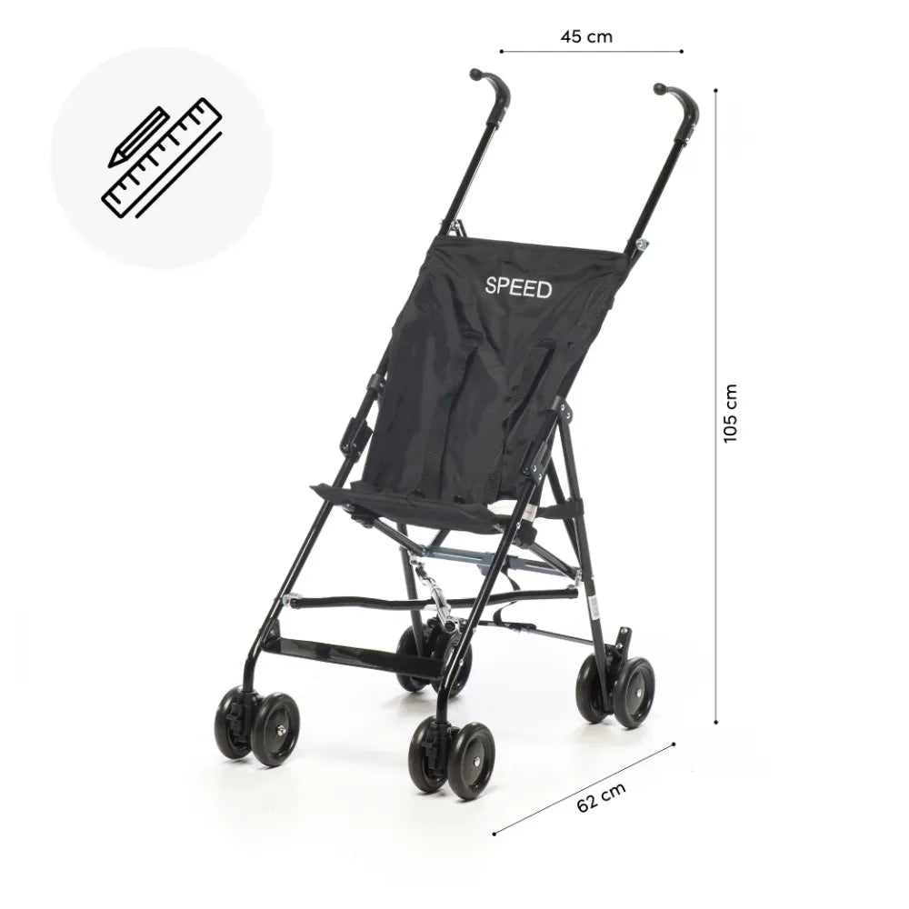Spacerówka BabyTrold Speed czarny