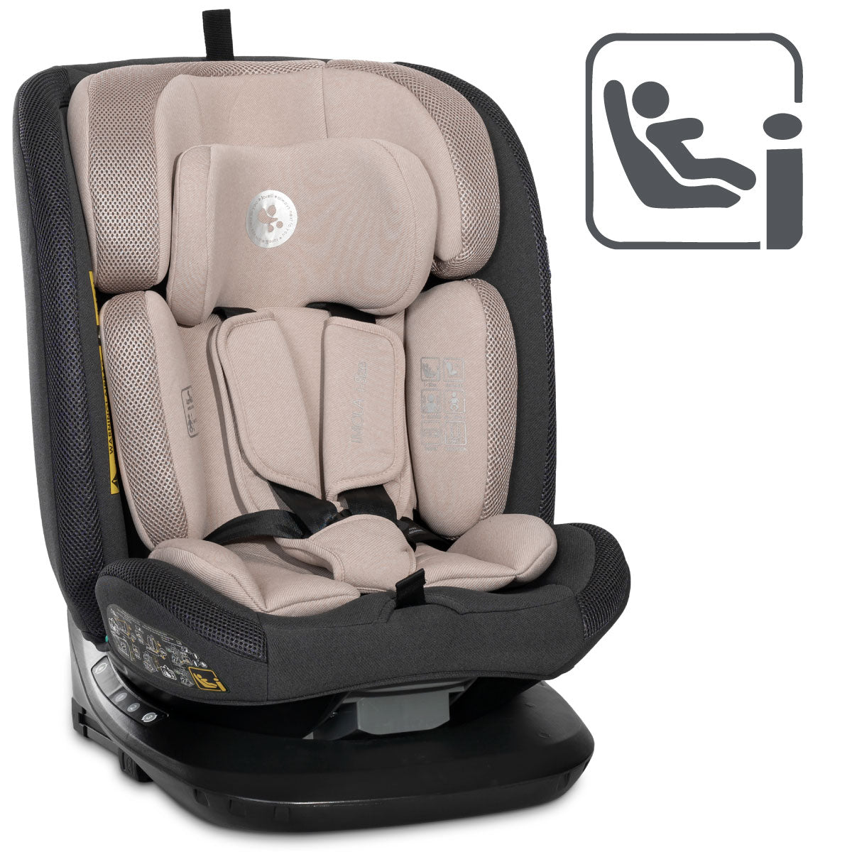 Lorelli Imola - fotelik i-Size 40-150 cm ISOFIX 360 | Beige.