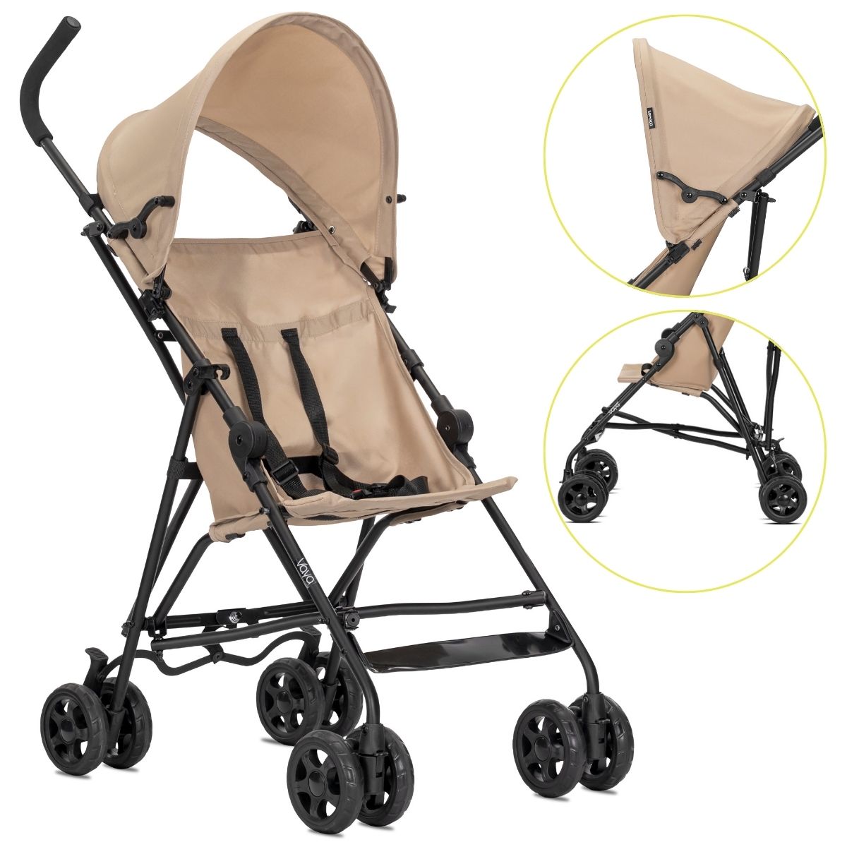 Lorelli Vaya - wózek spacerówka parasolka do 22kg | Beige.