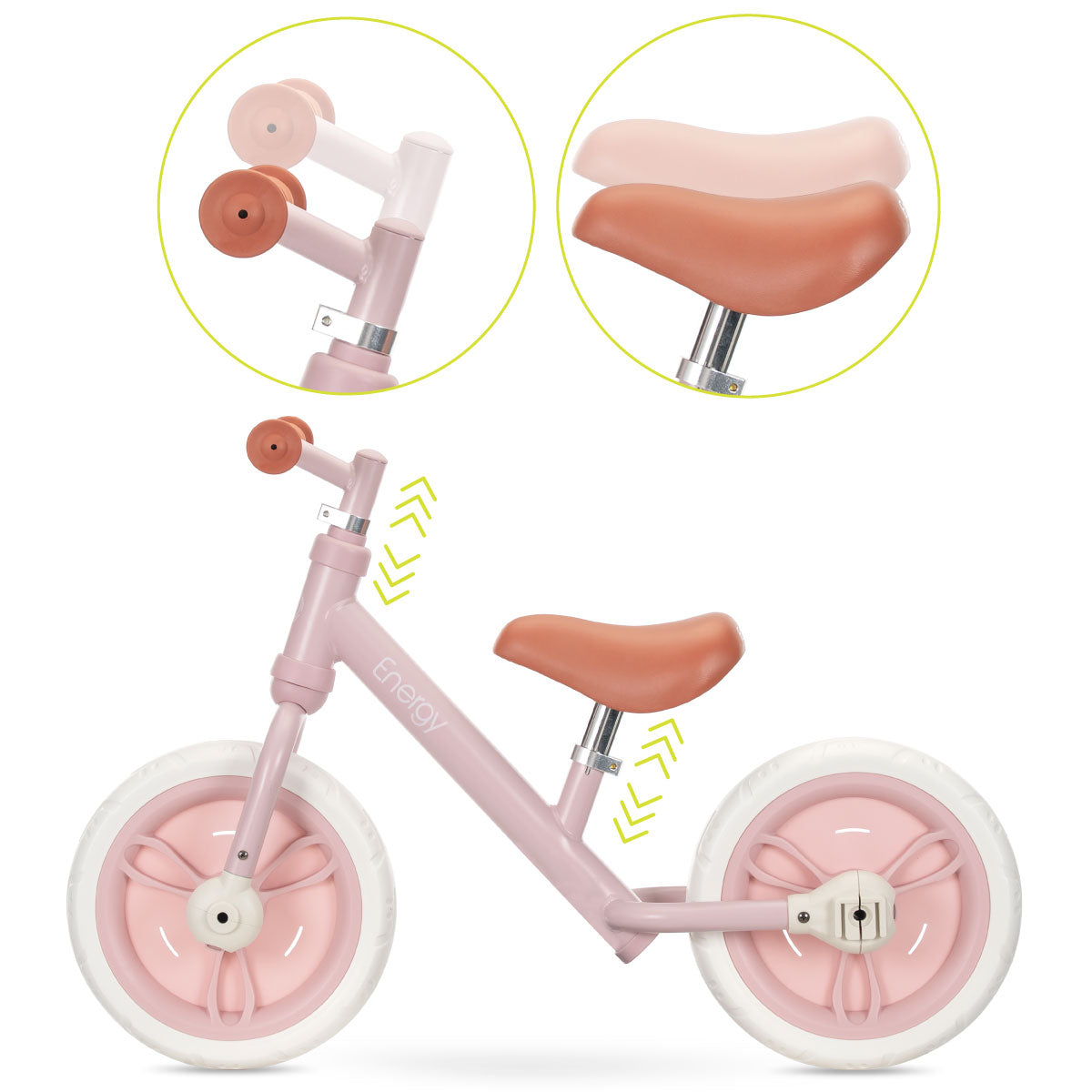 Lorelli Energy - rowerek biegowy 2w1 | Pink.