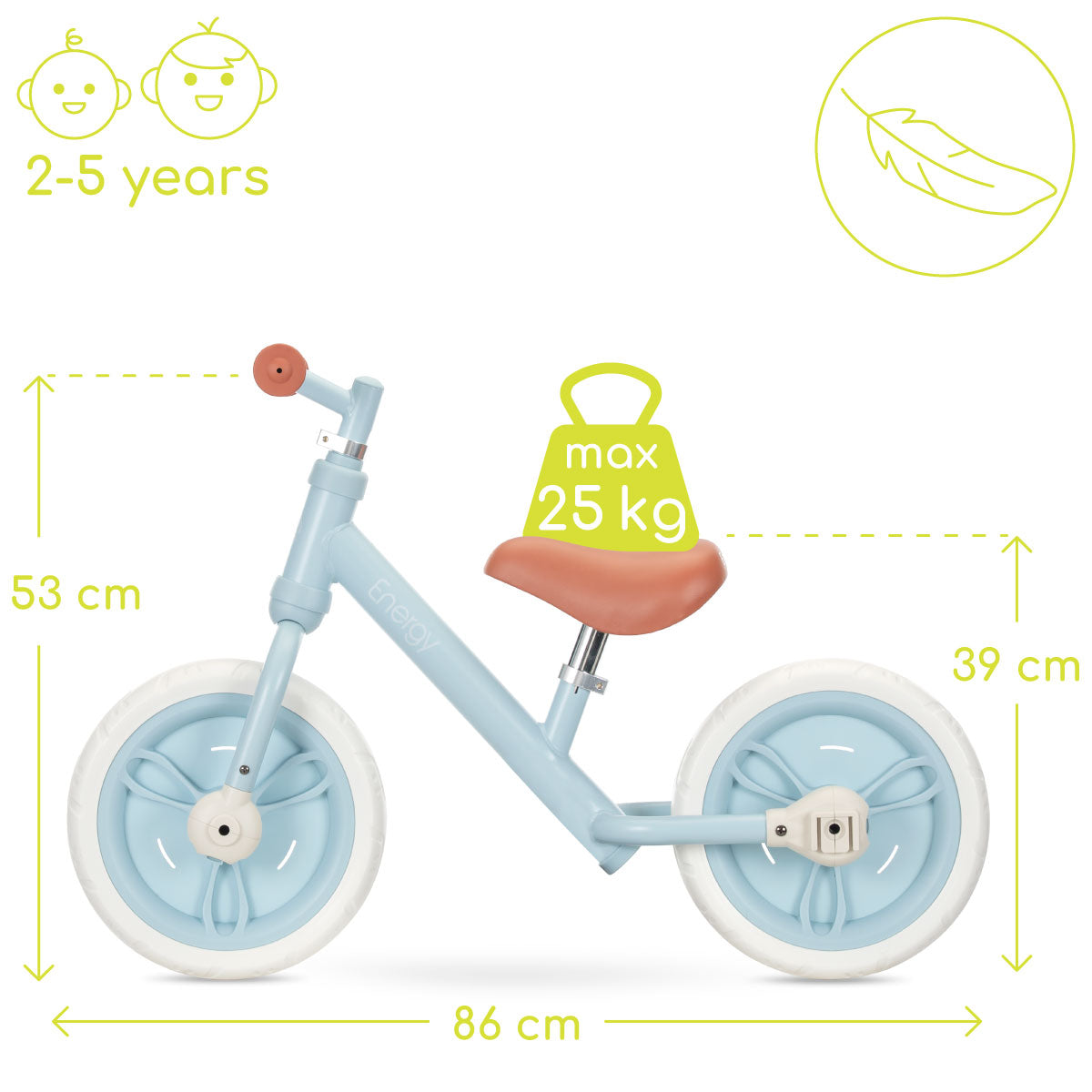 Lorelli Energy - rowerek biegowy 2w1 | Blue.