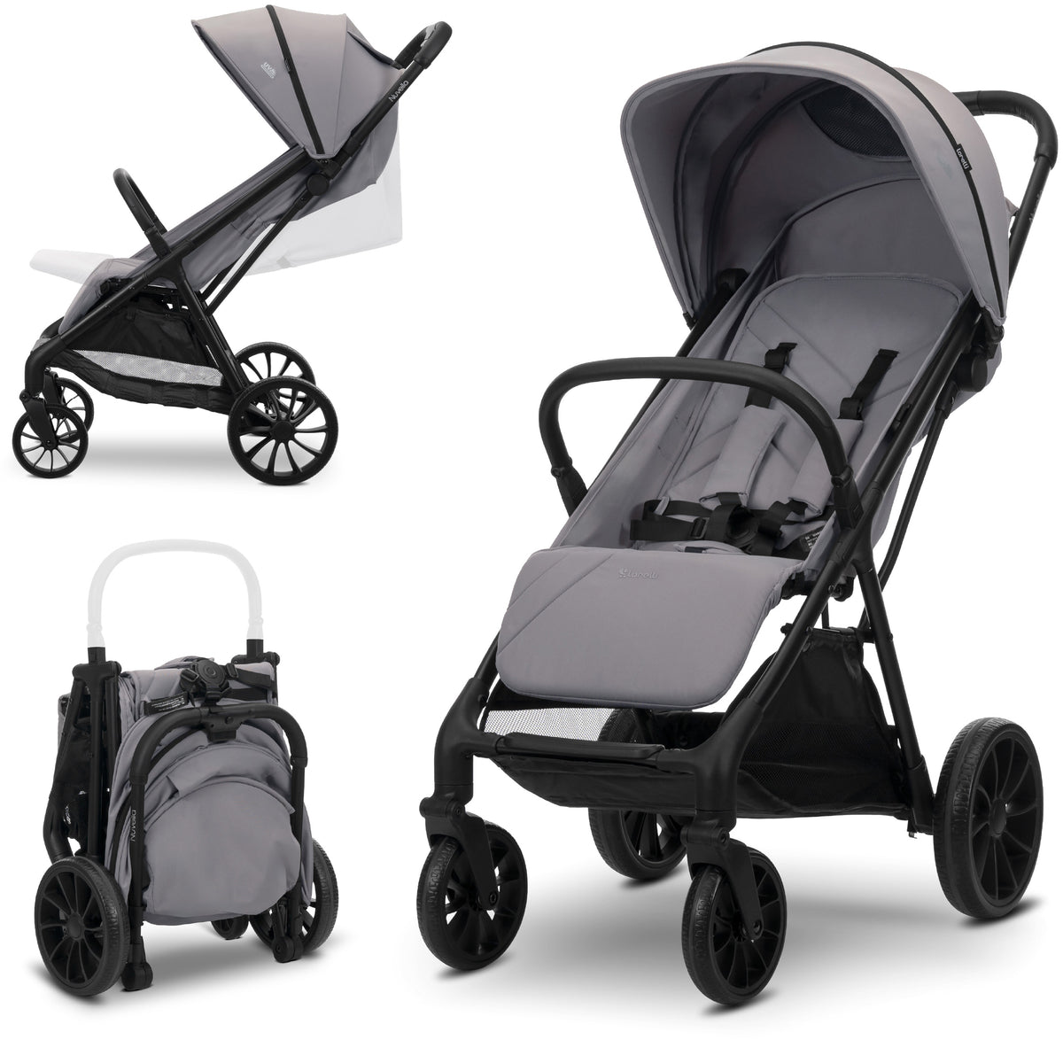 Lorelli Nuvella - wózek spacerowy do 22kg | Grey
