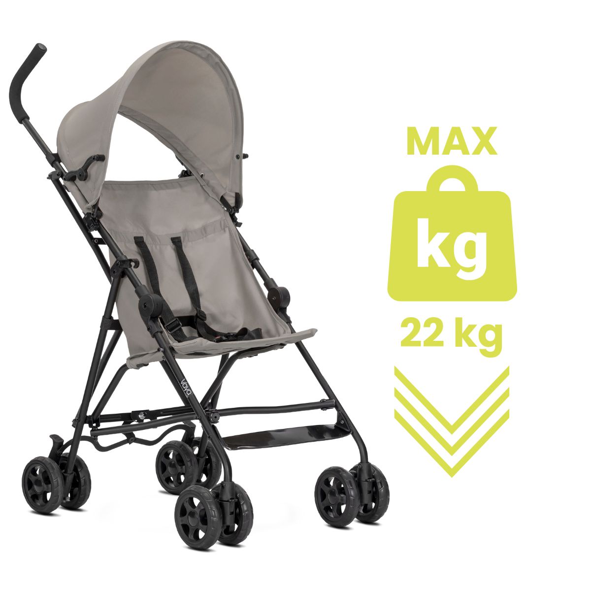 Lorelli Vaya - wózek spacerówka parasolka do 22kg | Grey
