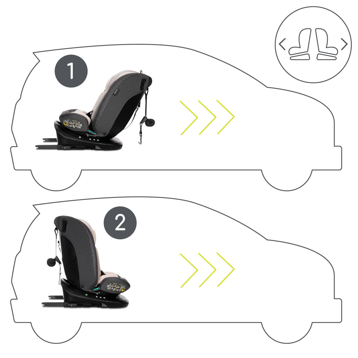 Lorelli Imola - fotelik i-Size 40-150 cm ISOFIX 360 | Black.